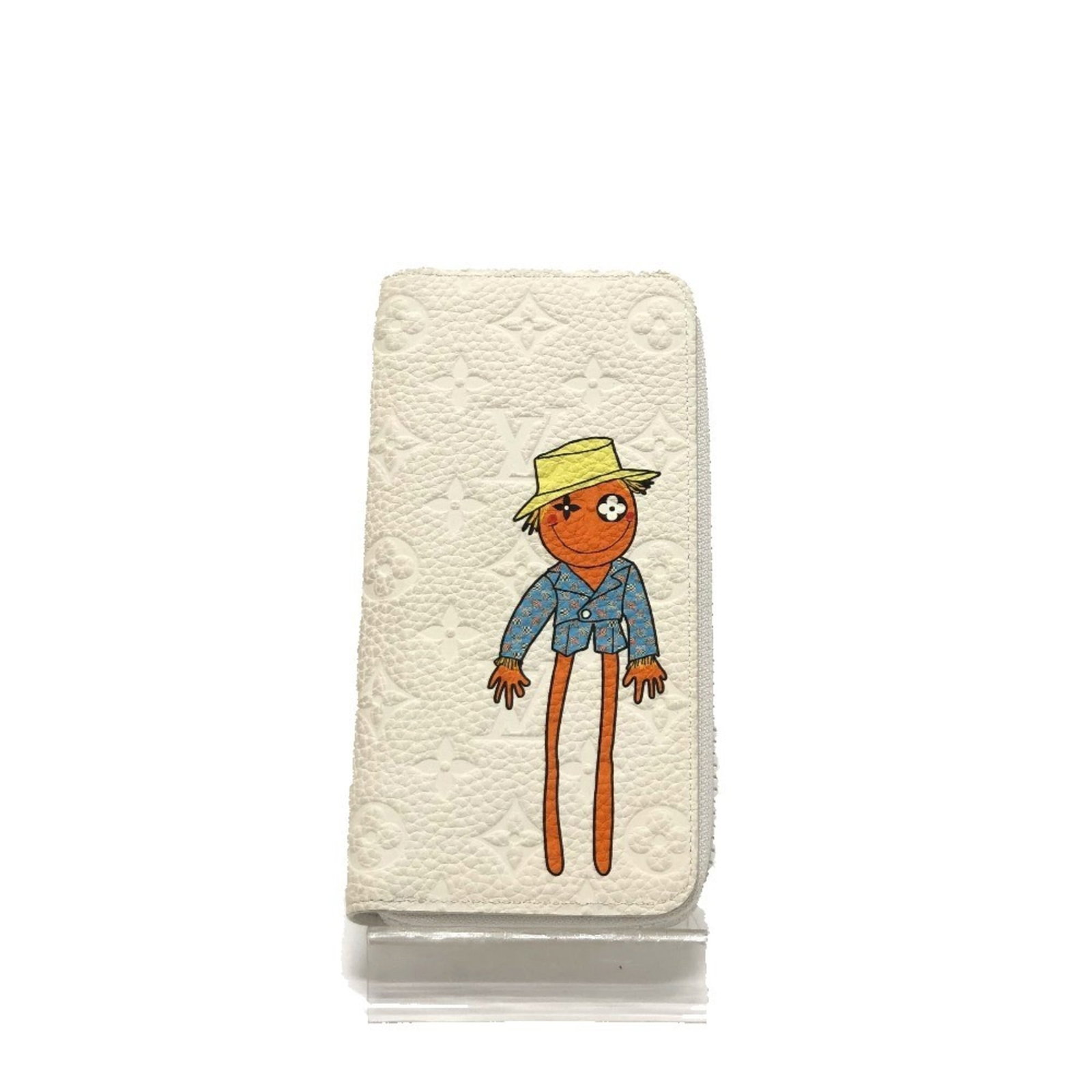 Long Wallet Louis Vuitton Bi Fold: Long Wallet Louis Vuitton Bi Fold This Louis Vuitton bi-fold wallet features a classic Monogram design in white, with a long, spacious interior perfect for carrying essentials. The wallet includes a
