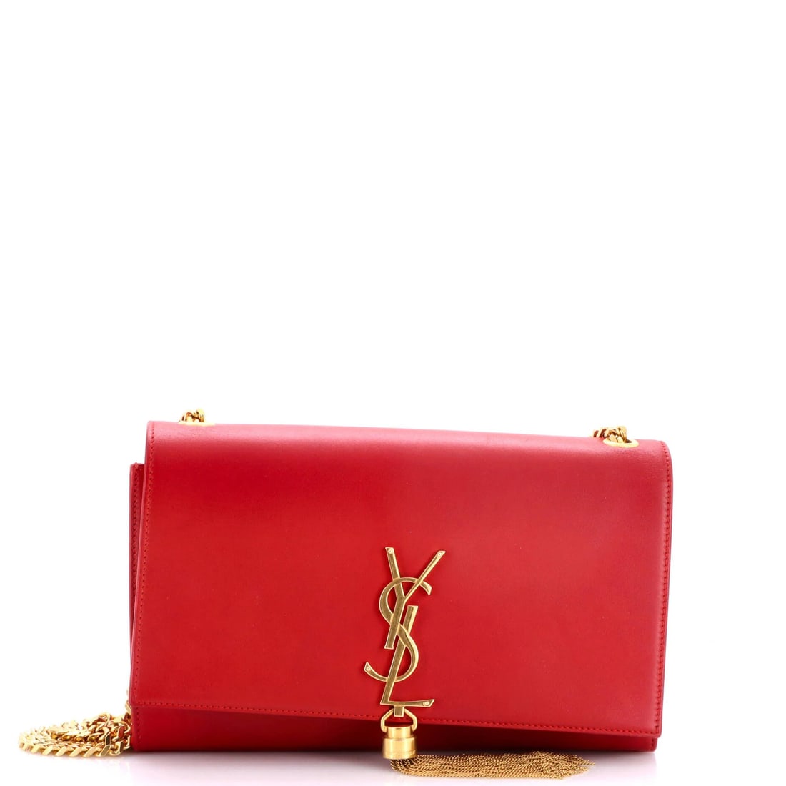 Monogram Leather Classic Medium Crossbody Tassel Bag Saint Laurent: Monogram Leather Classic Medium Crossbody Tassel Bag Saint Laurent This Saint Laurent Classic Monogram Tassel Crossbody Bag is a timeless piece of leather craftsmanship. Featuring a sleek red