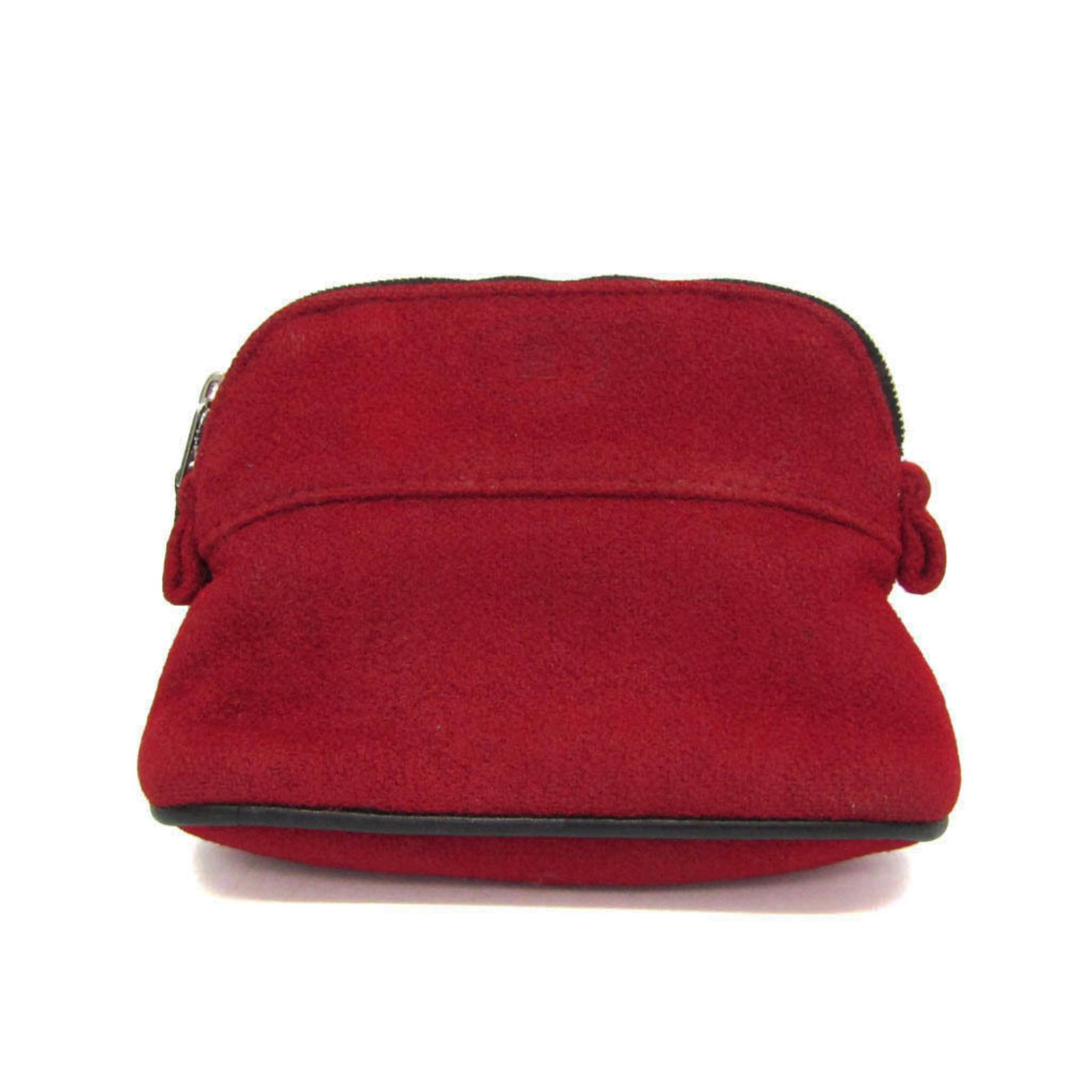 Felt pouch by Hermes: Felt pouch by Hermes The Herm?s Bolide Mini Felt Pouch is a compact, red pouch made from high-quality felt, featuring a sturdy zipper closure. Measuring 11cm x 16cm x 5.5cm, this small but elegant
