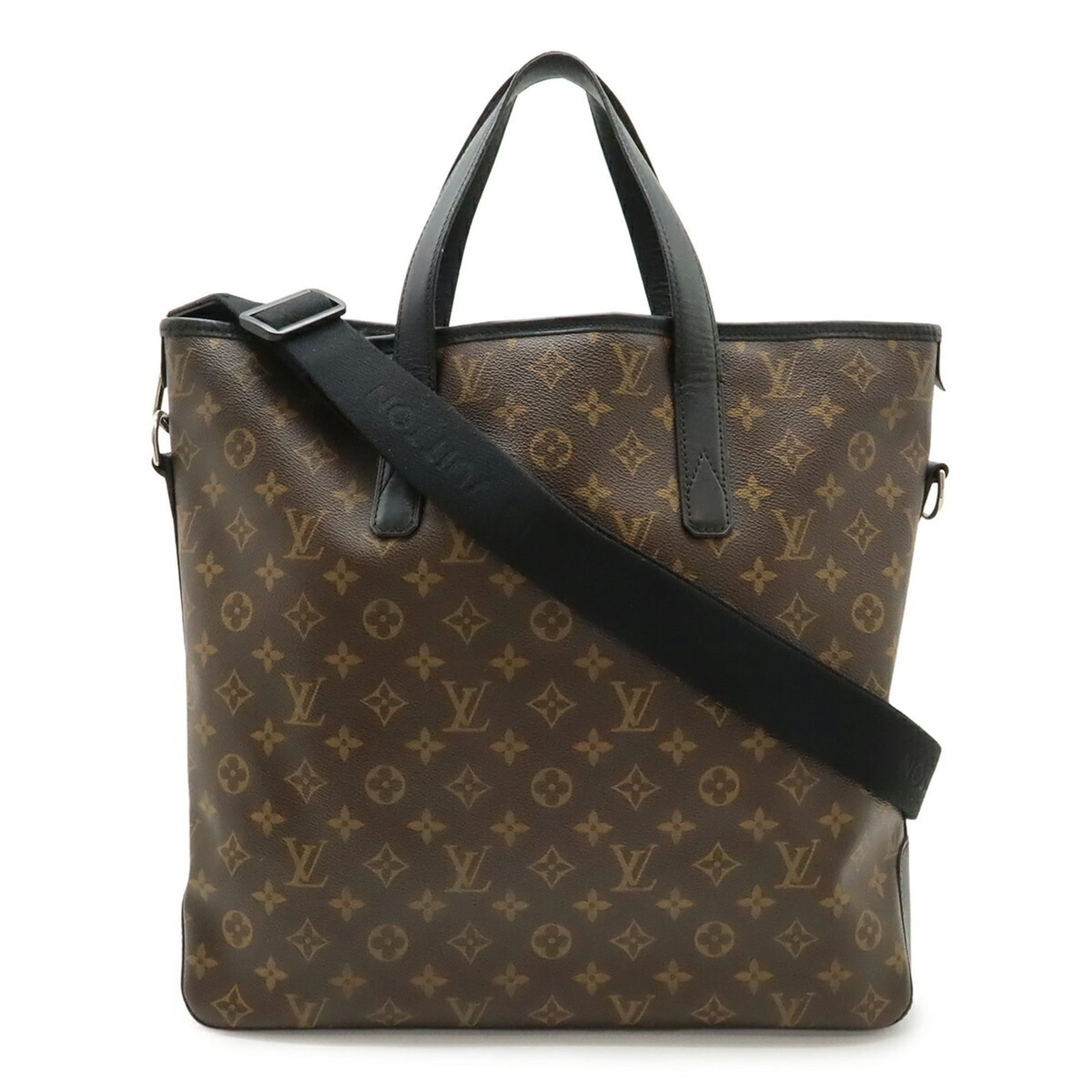 Shoulder Bag Tote Monogram Louis Vuitton: Shoulder Bag Tote Monogram Louis Vuitton The Louis Vuitton Monogram Shoulder Bag Tote boasts a sleek, timeless design with a classic black and brown monogram pattern. Measuring 35cm x 38cm x 11.5cm,