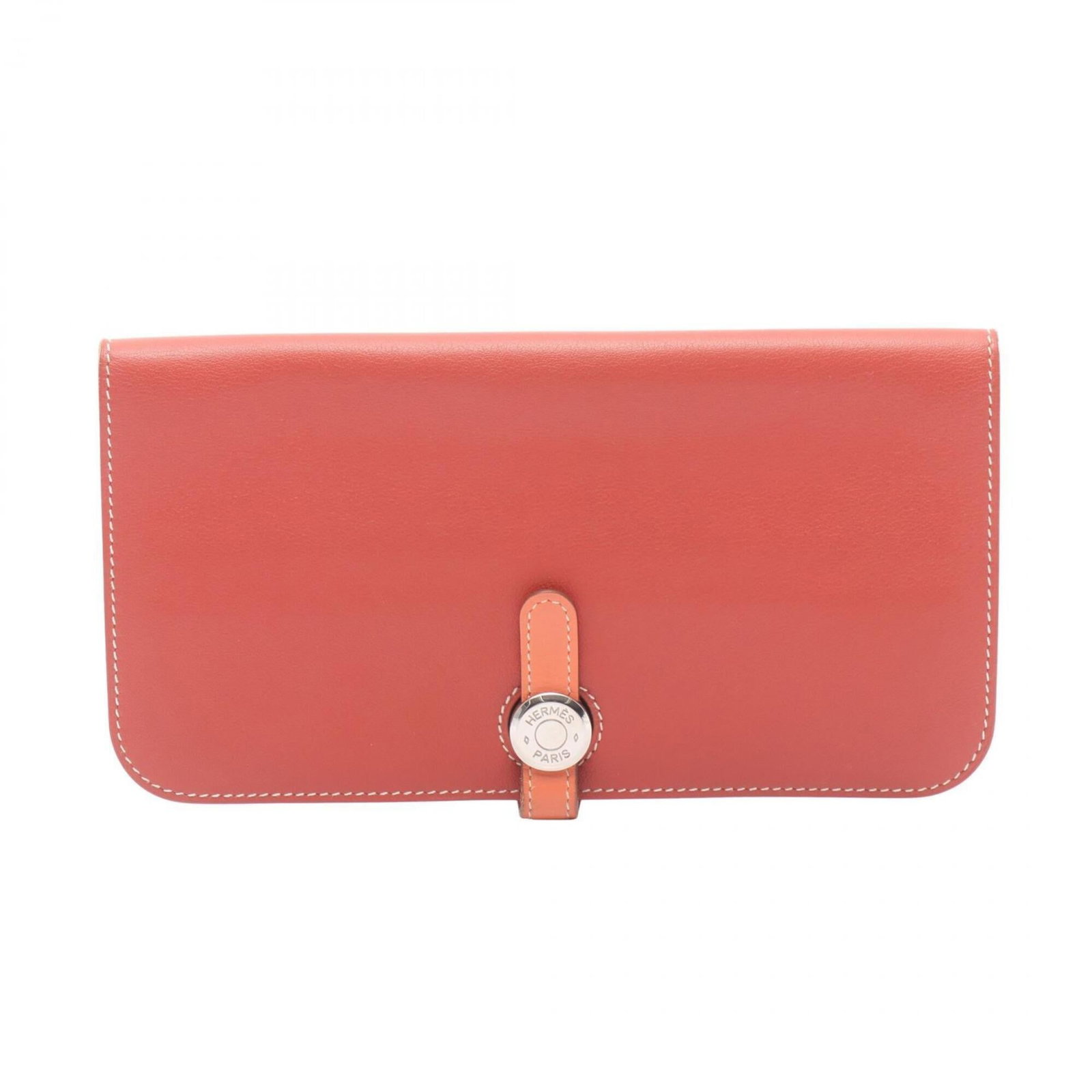 Swift Leather Bi Fold Hermes Wallet: Swift Leather Bi Fold Hermes Wallet Swift Leather Bi Fold Hermes Wallet features a sleek Bordeaux and Pink color combination, crafted from high-quality Swift leather and calfskin. The bi-fold design