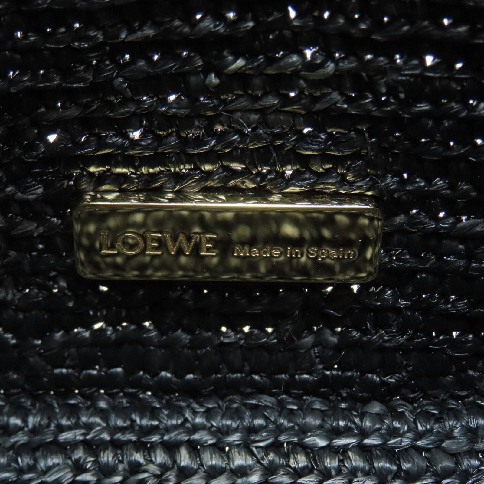 Handbag Raffia Leather Loewe - 6