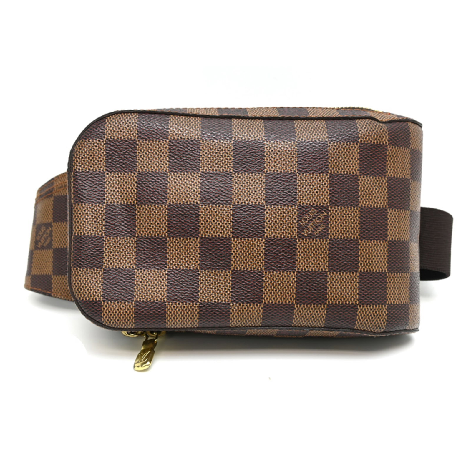 Canvas Sling Bag Damier Louis Vuitton: Canvas Sling Bag Damier Louis Vuitton Damier canvas pattern adds a touch of classic elegance to this iconic Louis Vuitton sling bag, crafted from high-quality materials and featuring a timeless brown