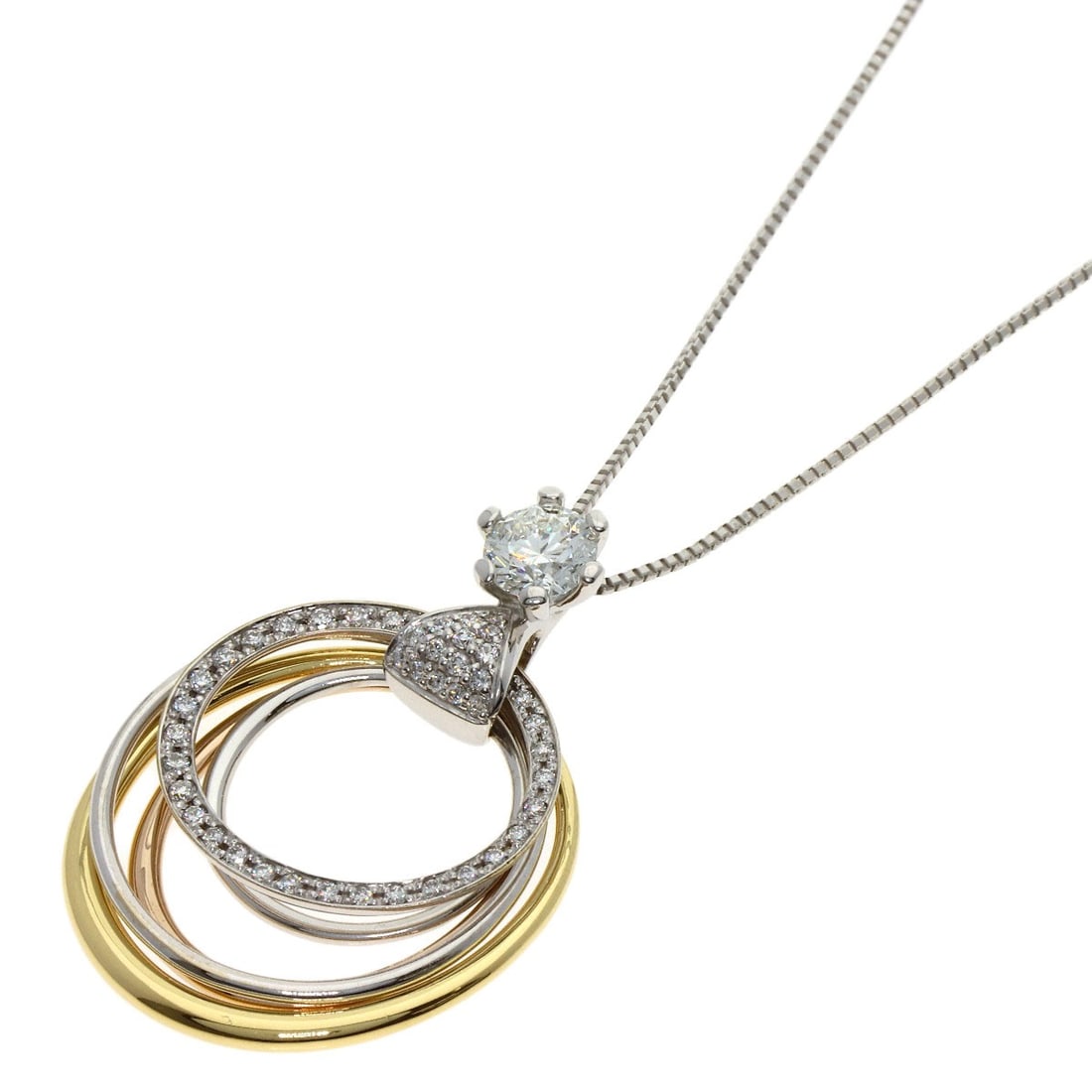 Millmore Diamond Necklace K18 White Gold Yellow 18K Forevermark: Millmore Diamond Necklace K18 White Gold Yellow 18K Forevermark K18 White Gold Forevermark Diamond Necklace with a total carat weight of 0.5ct and 0.24ct diamonds, showcasing a beautiful combination o