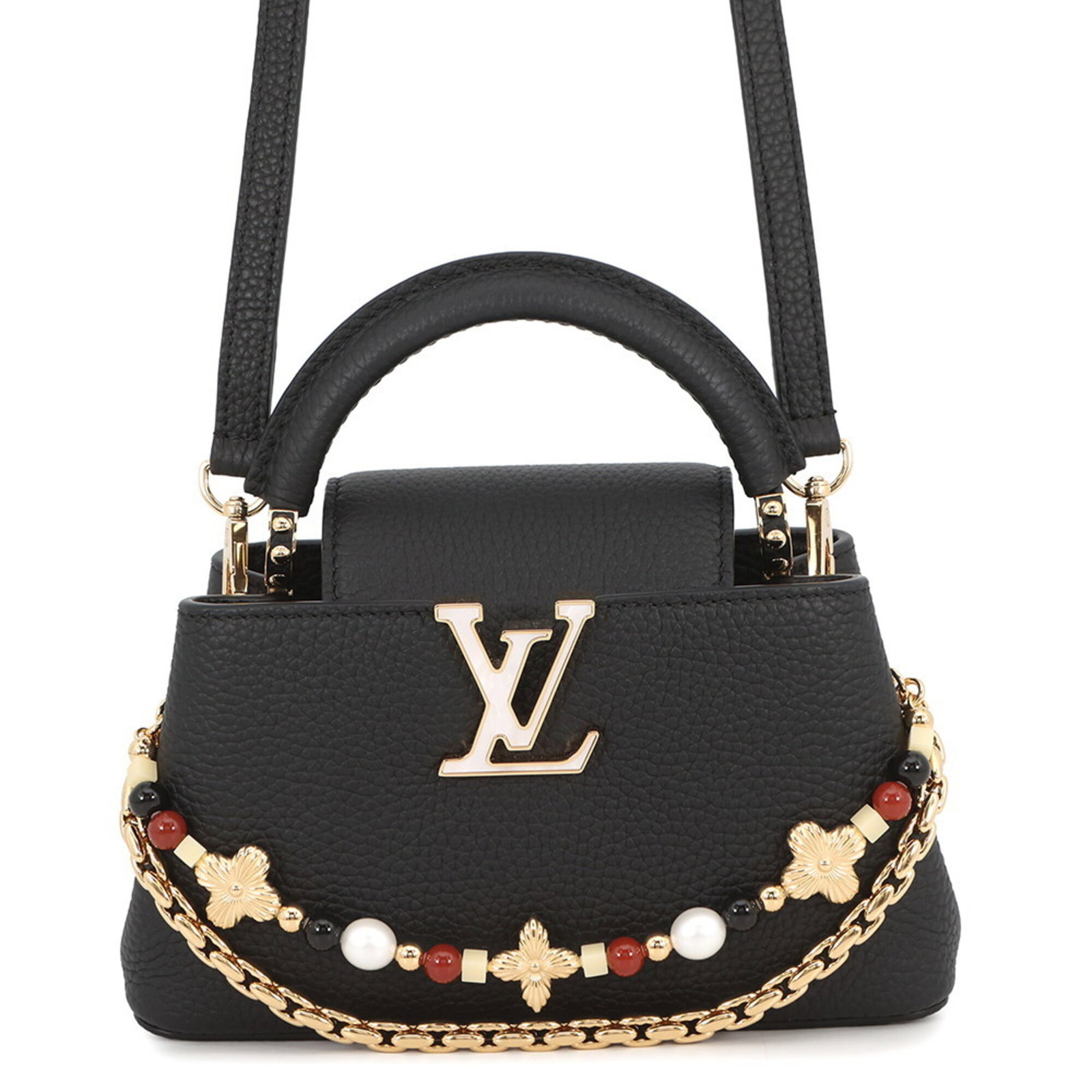 Exotic Leather Louis Vuitton: Exotic Leather Louis Vuitton Exotic Leather Louis Vuitton Black Handbag. Made from high-quality exotic leather, this black handbag features a distinctive design and size, measuring 14.5cm x 22cm x