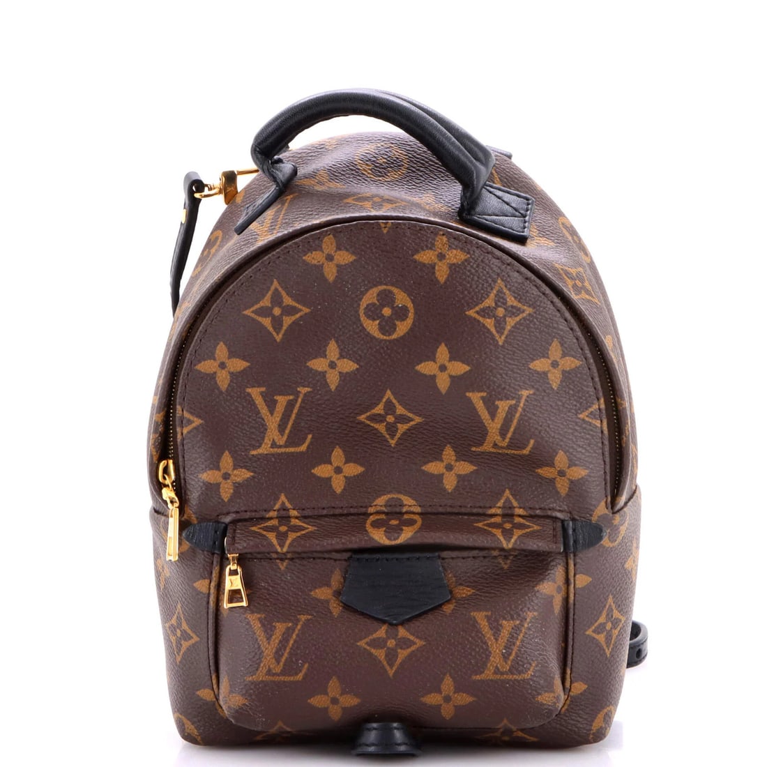 Vuitton Palm Springs Backpack Canvas Mini Monogram: Vuitton Palm Springs Backpack Canvas Mini Monogram This Louis Vuitton Palm Springs Backpack Canvas Mini Monogram is a stylish and compact accessory, featuring a classic brown canvas exterior with a