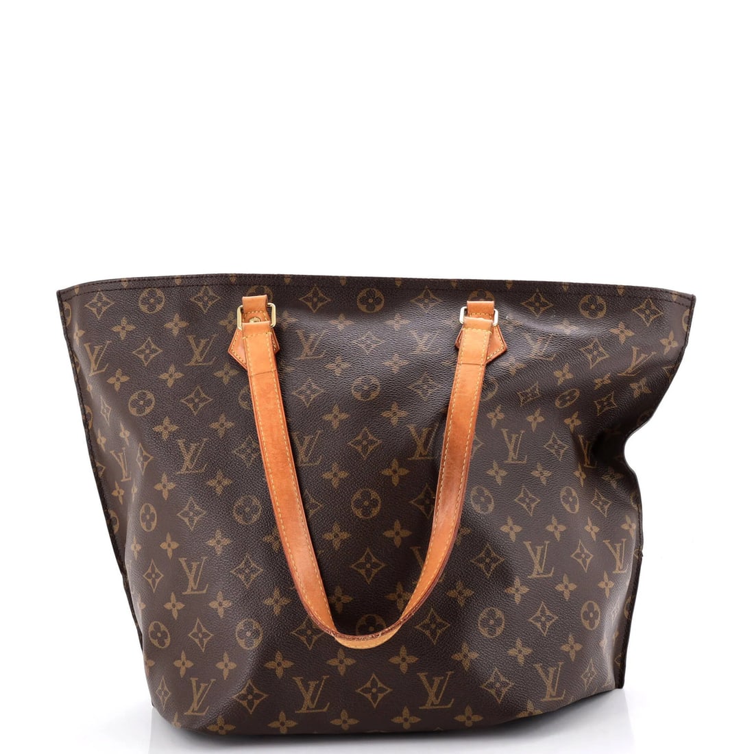 All In Handbag Monogram Louis Vuitton GM Canvas: All In Handbag Monogram Louis Vuitton GM Canvas Brown Louis Vuitton GM Canvas Tote with Monogram Pattern, featuring a classic design with a canvas exterior and gold hardware, measuring 14" high, 19"