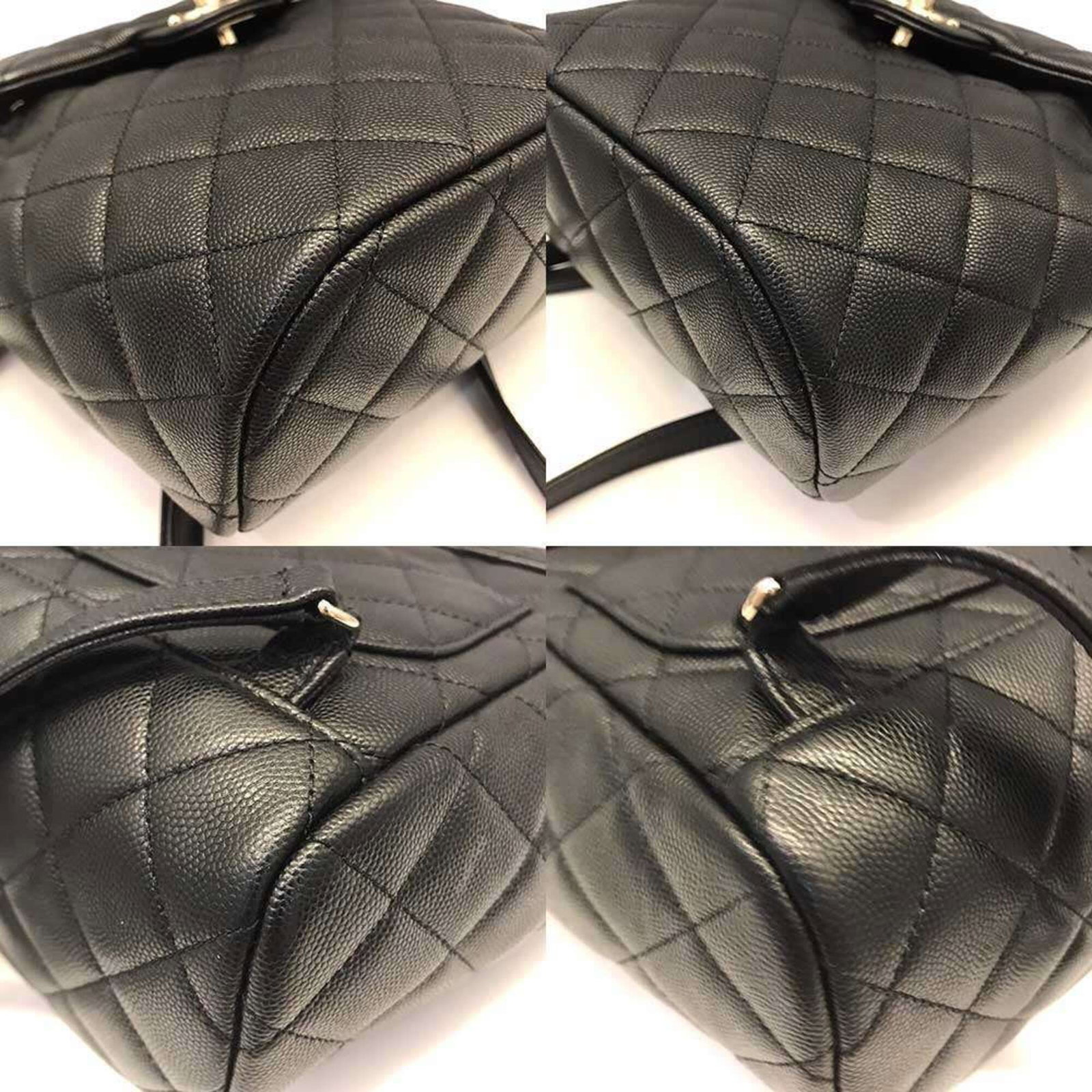 Calfskin Grained Chanel Backpack - 3