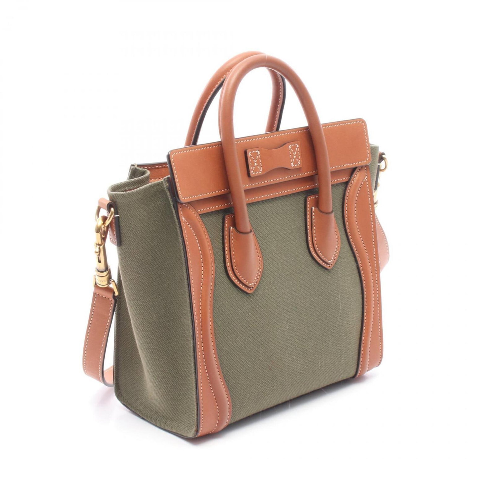 Handbag Canvas Leather - 2