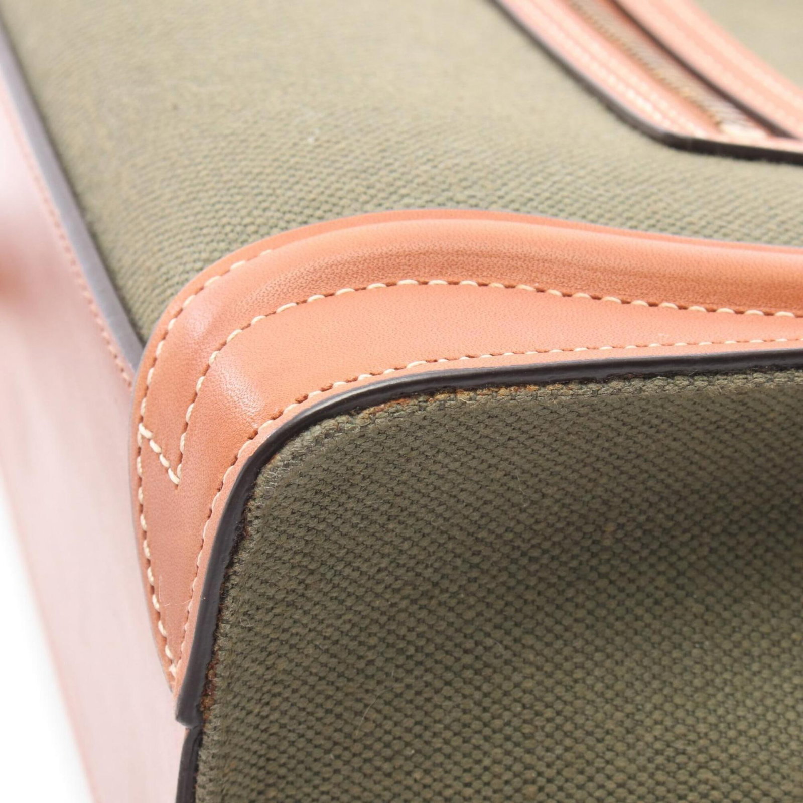 Handbag Canvas Leather - 6