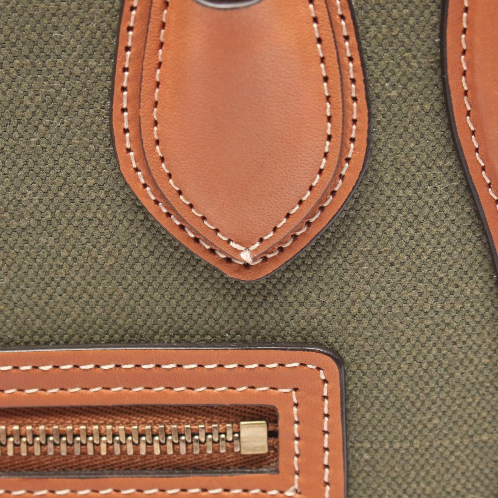 Handbag Canvas Leather - 9