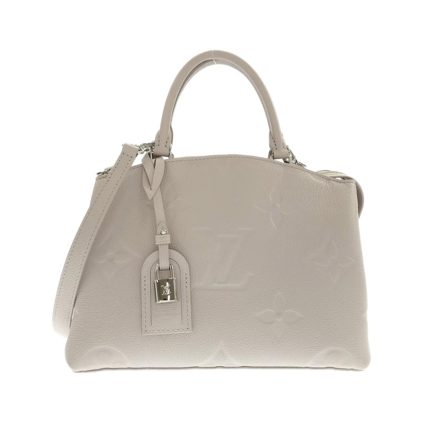 Handbag Louis Vuitton Monogram Empreinte: Handbag Louis Vuitton Monogram Empreinte Monogram Empreinte handbag from Louis Vuitton, featuring the iconic interlocking 'M' pattern, is a stylish and timeless accessory. This silver hardware-clad
