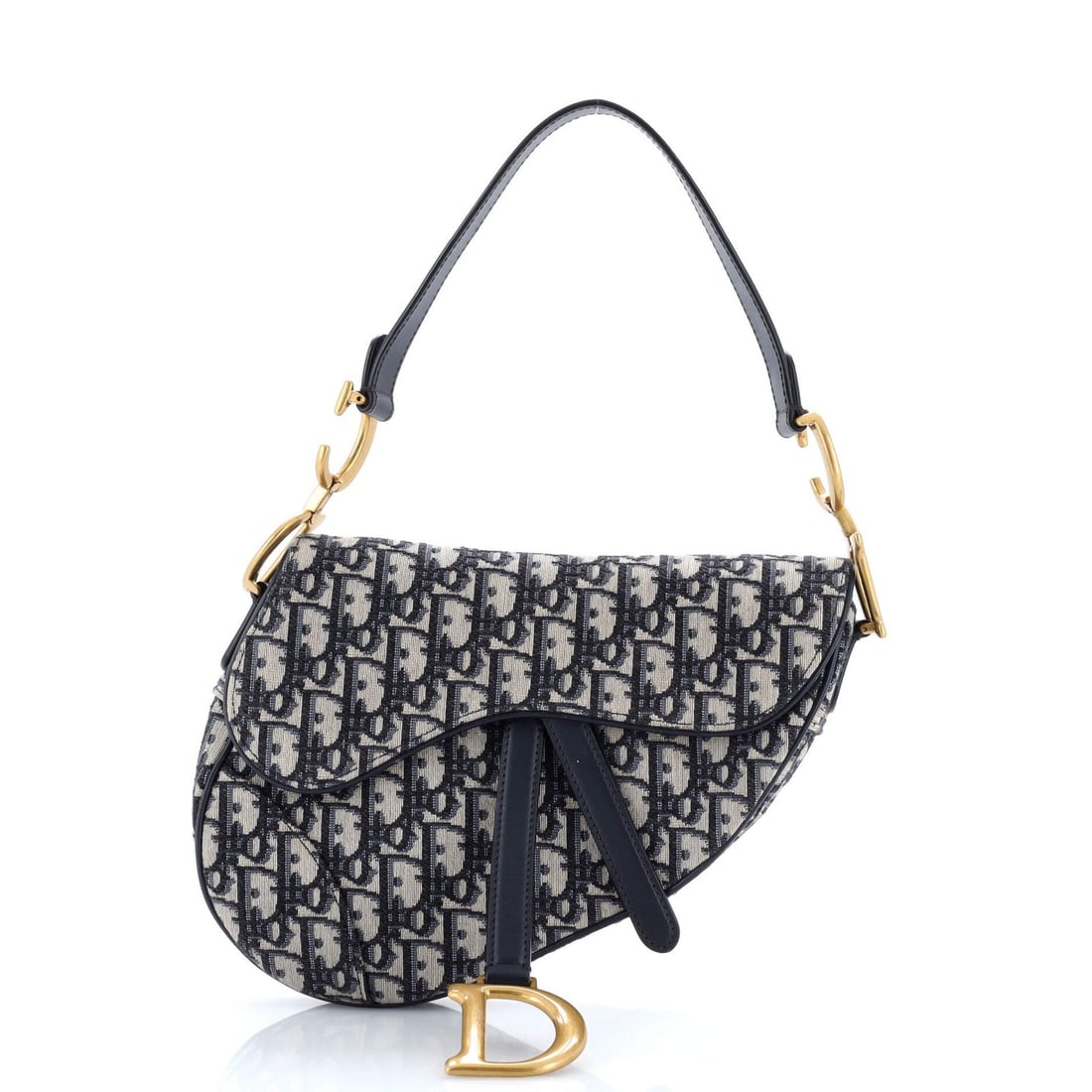 Canvas Oblique Medium Saddle Handbag Dior Christian: Canvas Oblique Medium Saddle Handbag Dior Christian Canvas Oblique Medium Saddle Handbag Dior Christian - A stylish and versatile shoulder bag with a classic oblique design, featuring a blue canvas