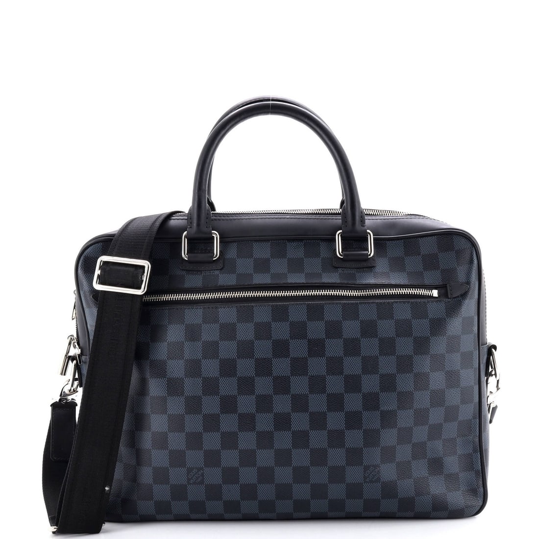 Louis Vuitton Porte-Documents Business Bag Damier Cobalt: Louis Vuitton Porte-Documents Business Bag Damier Cobalt This Louis Vuitton Porte-Documents Business Bag Damier Cobalt boasts a striking blue canvas exterior with silver hardware, featuring a classic