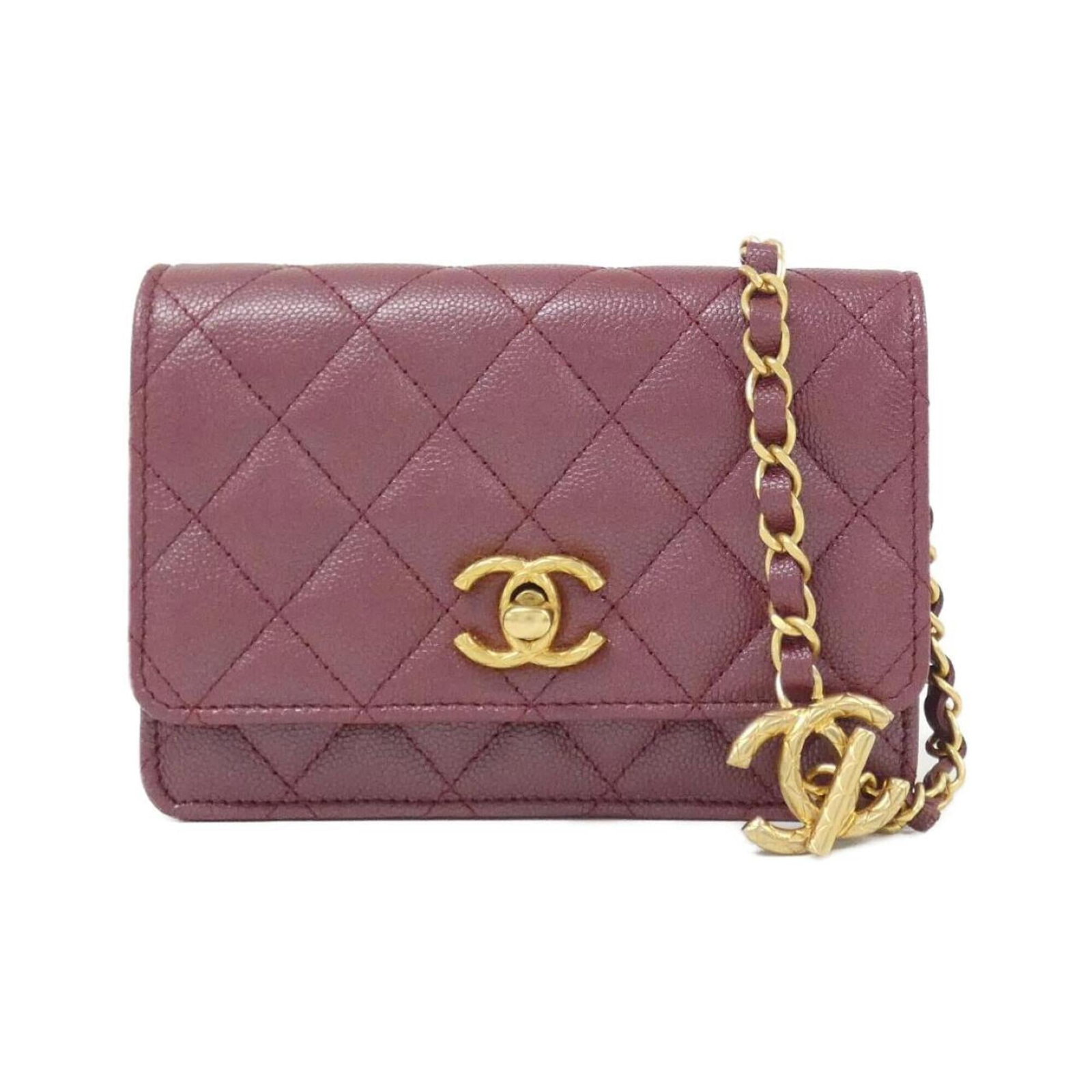 Chanel Chain/ Shoulder Wallet Grained Calfskin (1 of 8)