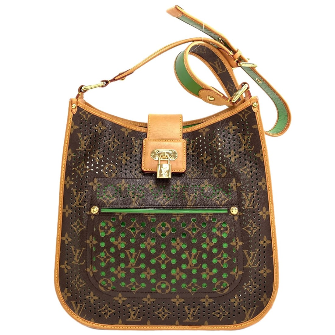 Monogram Canvas Bag Louis Vuitton M95173 Perfo Musette Shoulder: Monogram Canvas Bag Louis Vuitton M95173 Perfo Musette Shoulder Monogram canvas bag with a classic design, featuring the iconic Louis Vuitton style and signature push lock closure. Made from high-qual