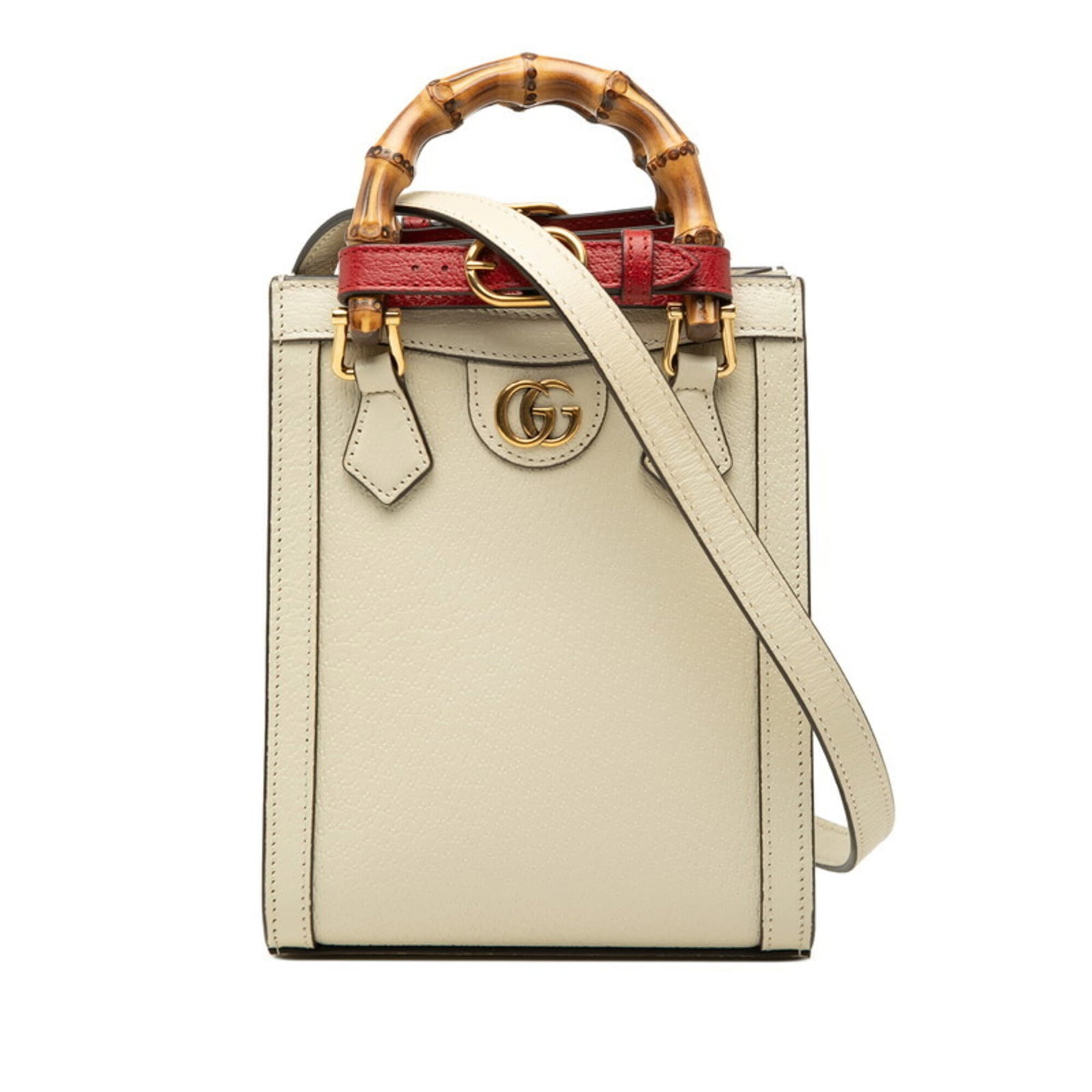 Gucci Shoulder Bag Tote Leather: Gucci Shoulder Bag Tote Leather Ivory and white leather Gucci shoulder bag tote, featuring a classic design with a 20cm x 16cm x 6cm size. This stylish bag is made from high-quality leather and bears