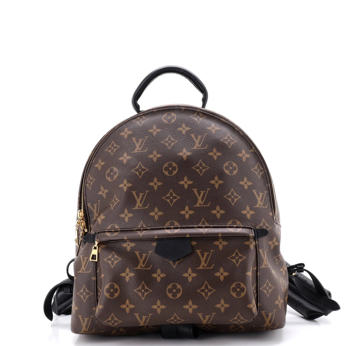 Palm Springs Backpack Monogram Canvas Louis Vuitton MM: Palm Springs Backpack Monogram Canvas Louis Vuitton MM Brown Louis Vuitton Palm Springs Backpack Monogram Canvas MM features a classic design with a canvas exterior and gold hardware. The backpack