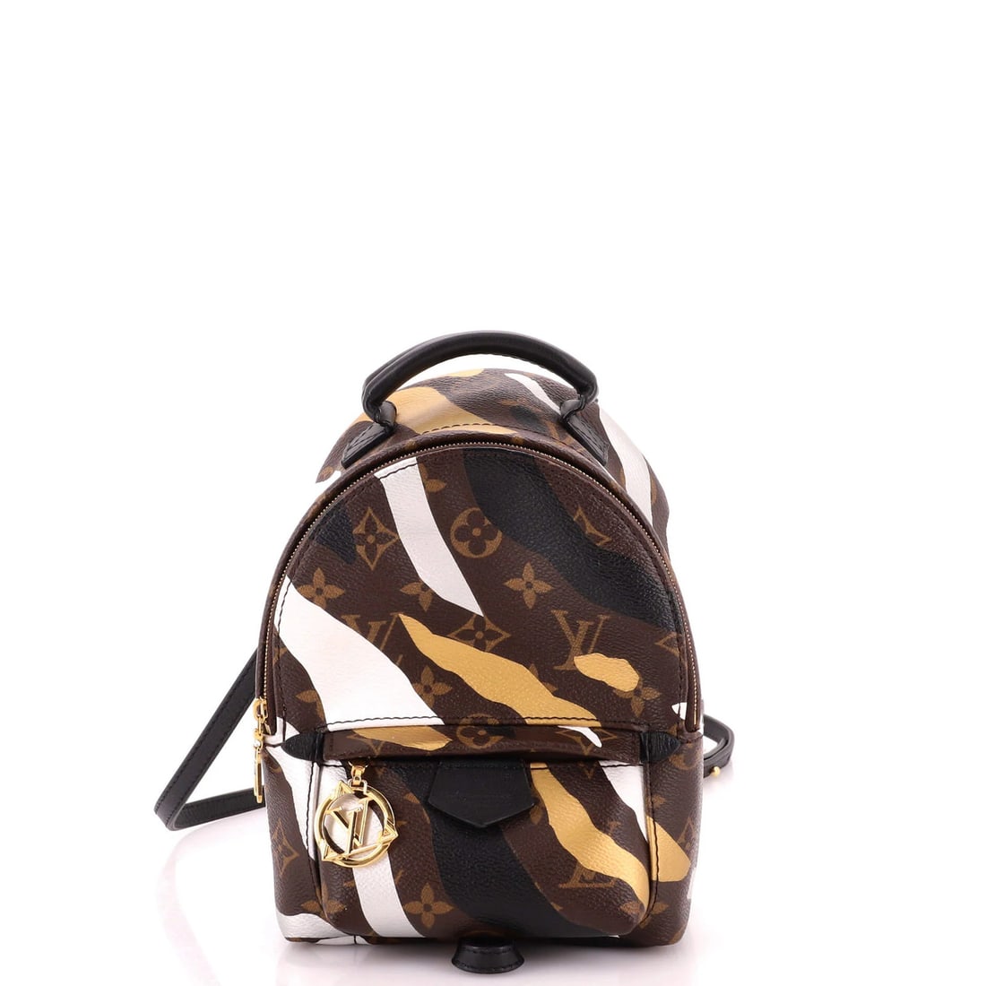 Louis Vuitton Palm Springs Backpack Limited Edition LOL League of Legends: Louis Vuitton Palm Springs Backpack Limited Edition LOL League of Legends Brown canvas coated Louis Vuitton Palm Springs Backpack Limited Edition features a unique design with a signature. This mini