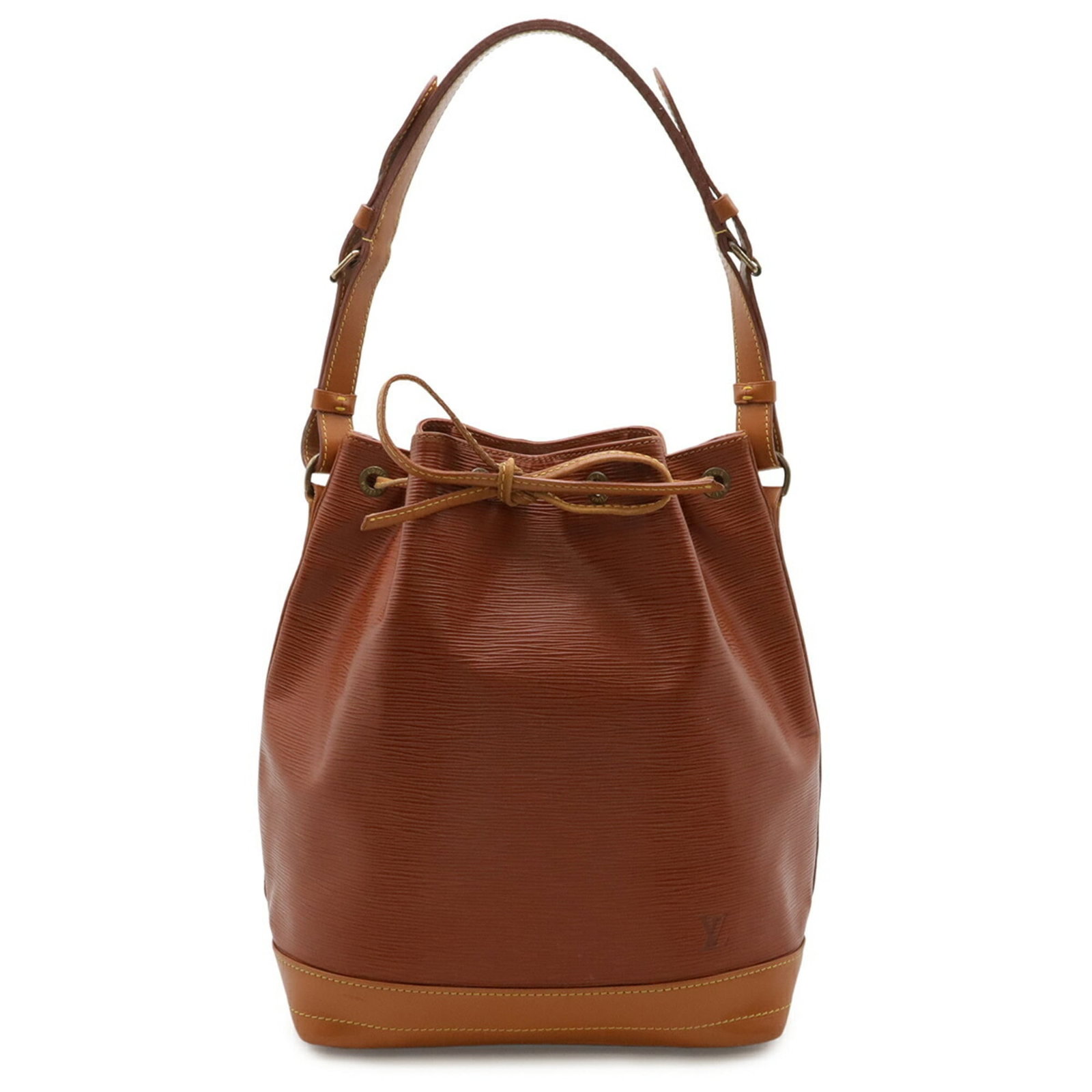Leather Epi Bag Vuitton Louis: Leather Epi Bag Vuitton Louis Gold Cipango, Kenyan brown Epi leather makes this Louis Vuitton Epi bag a stylish and sophisticated choice. With its classic design and spacious interior, this 34cm