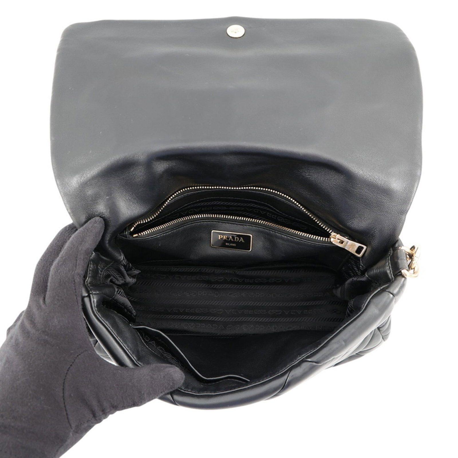 Shoulder Bag Leather Prada - 5