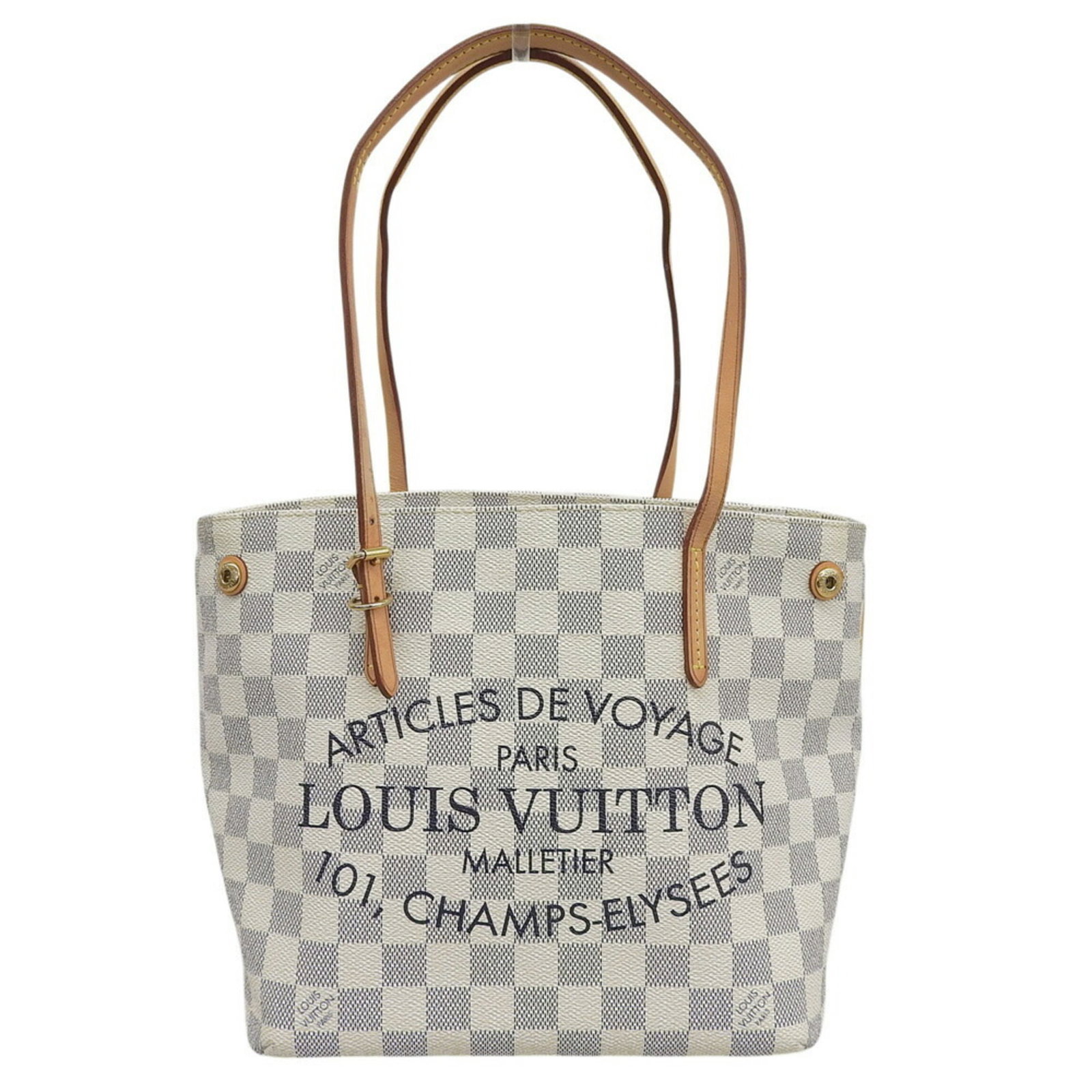 Louis Vuitton Tote Pvc Bag: Louis Vuitton Tote Pvc Bag The Louis Vuitton Tote Pvc Bag boasts a striking Damier Azur design, a classic pattern that adds a touch of sophistication to any outfit. Made from high-quality PVC