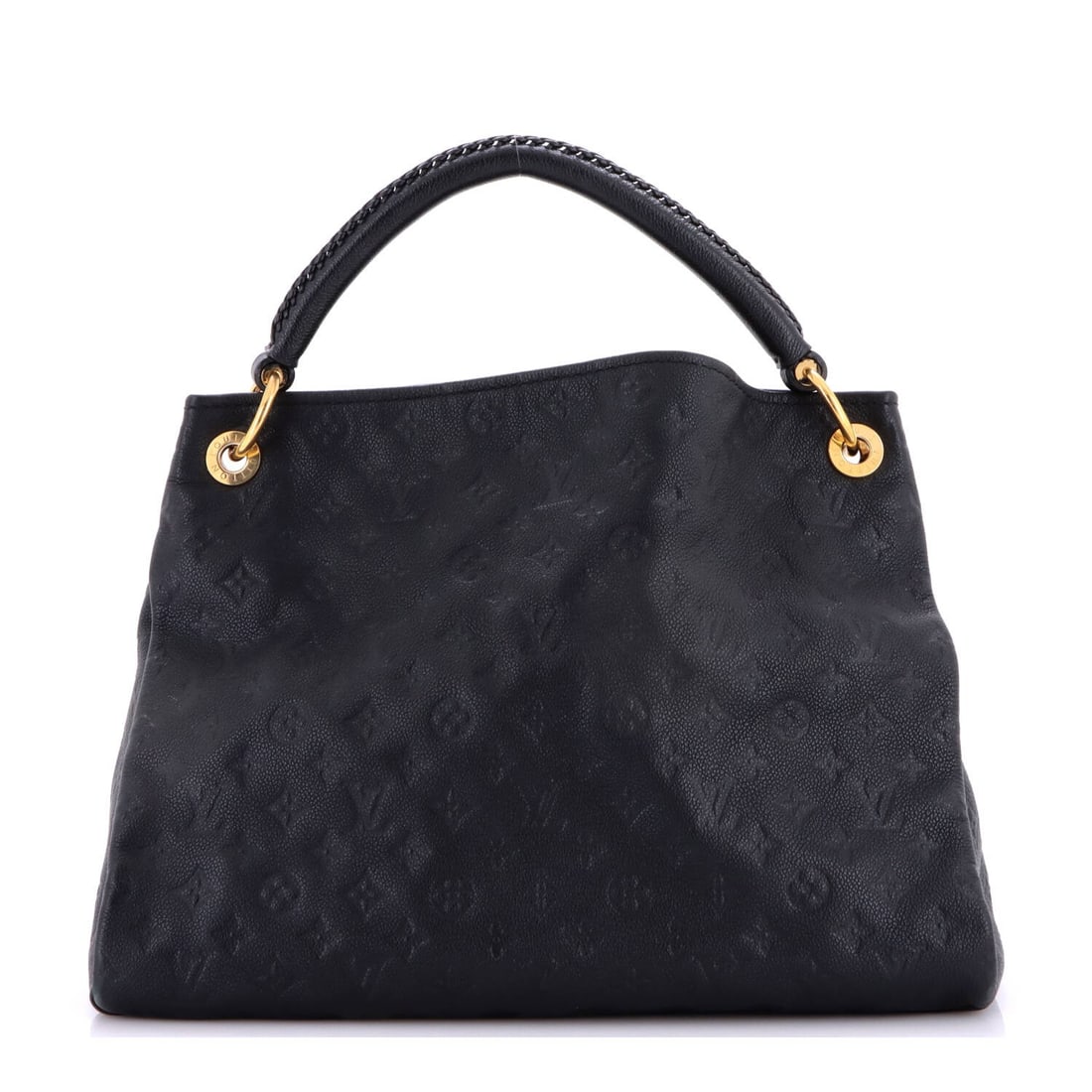 Louis Vuitton Artsy Handbag Monogram Empreinte Leather: Louis Vuitton Artsy Handbag Monogram Empreinte Leather Black Louis Vuitton Artsy Handbag Monogram Empreinte Leather features a classic hobos style with a signature monogram Empreinte design. The