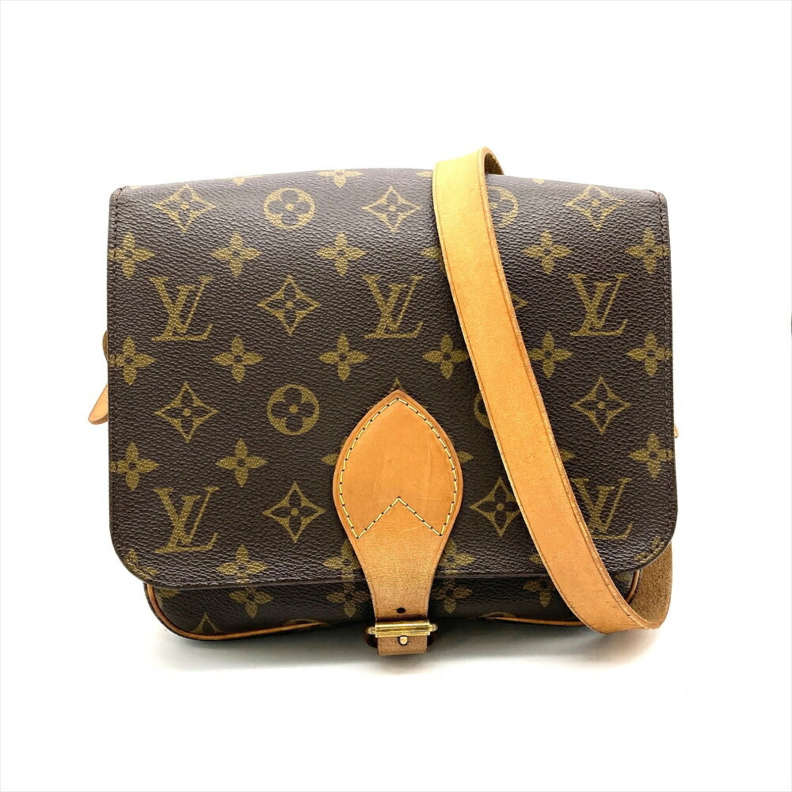 Shoulder Bag Monogram Louis Vuitton: Shoulder Bag Monogram Louis Vuitton The Louis Vuitton M51253 shoulder bag boasts a classic monogram design in rich brown, adding a touch of timeless elegance to any outfit. Measuring 19cm x 21cm x