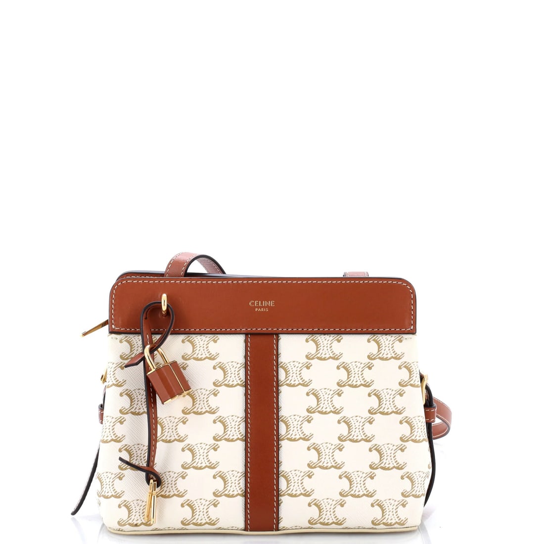 Small Triomphe Coated Canvas Cabas France Teen Bag De: Small Triomphe Coated Canvas Cabas France Teen Bag De Small Triomphe Coated Canvas Cabas France Teen Bag De - A stylish and compact cross body bag with a classic design, featuring a canvas coated exte