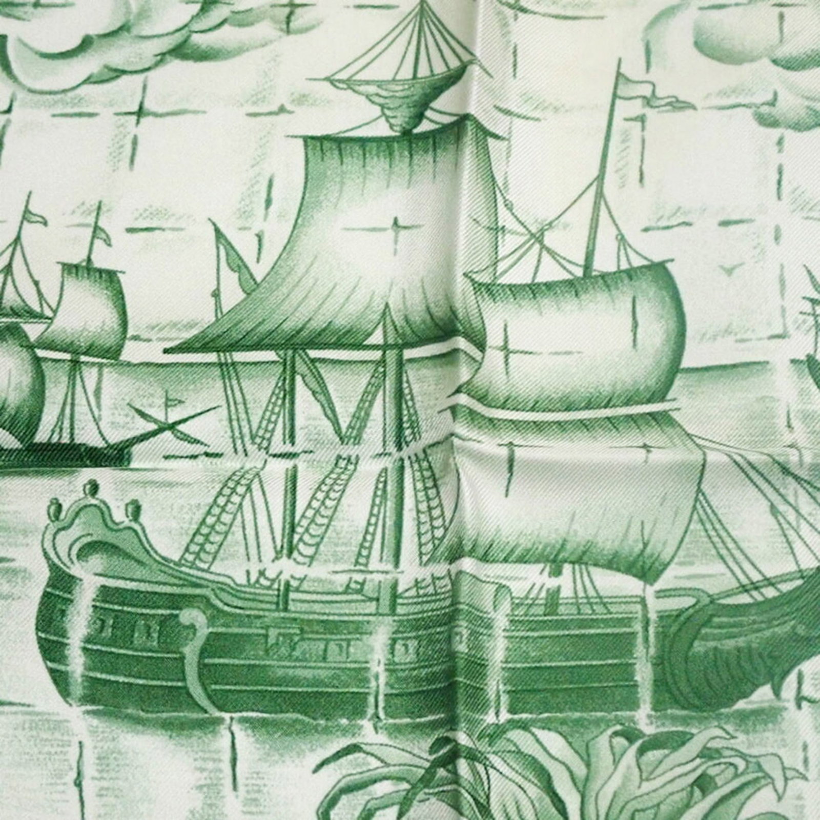 Silk Hermes Scarf - 5
