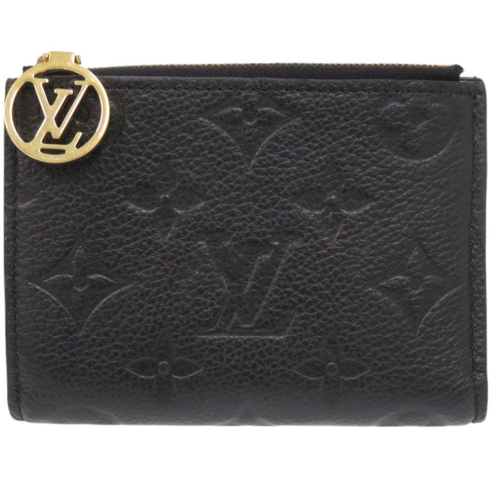 Louis Vuitton Wallet (Bi-Fold) Monogram Empreinte: Louis Vuitton Wallet (Bi-Fold) Monogram Empreinte Black Monogram Empreinte Louis Vuitton bi-fold wallet, crafted from high-quality materials, features the iconic Louis Vuitton design. Measuring 9cm x