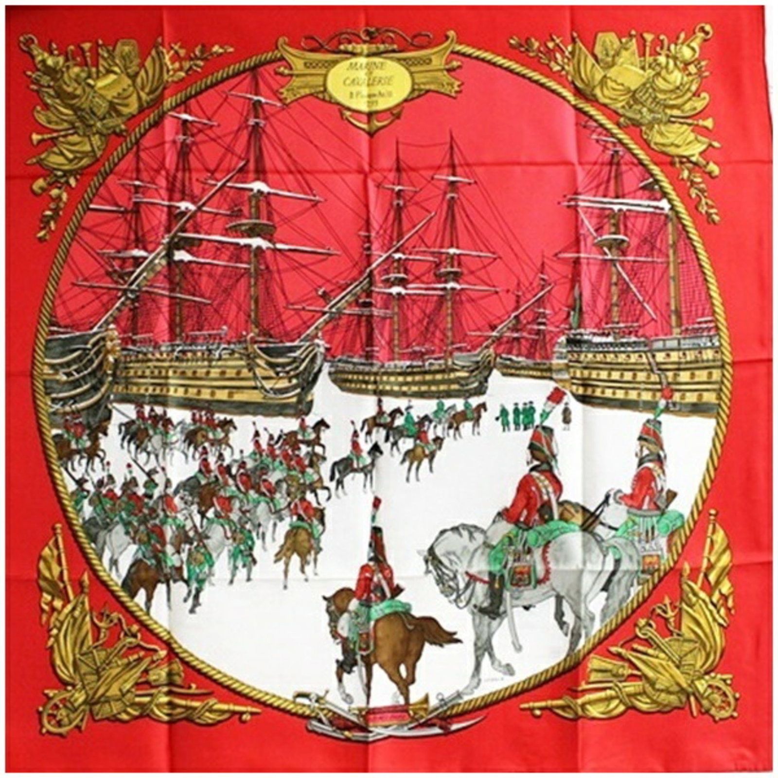 Silk Hermes Scarf: Silk Hermes Scarf Silk in a vibrant red hue, this 90cm x 88cm Hermes scarf is crafted from luxurious silk, making it a beautiful addition to any wardrobe. The scarf's elegant white trim adds a touch