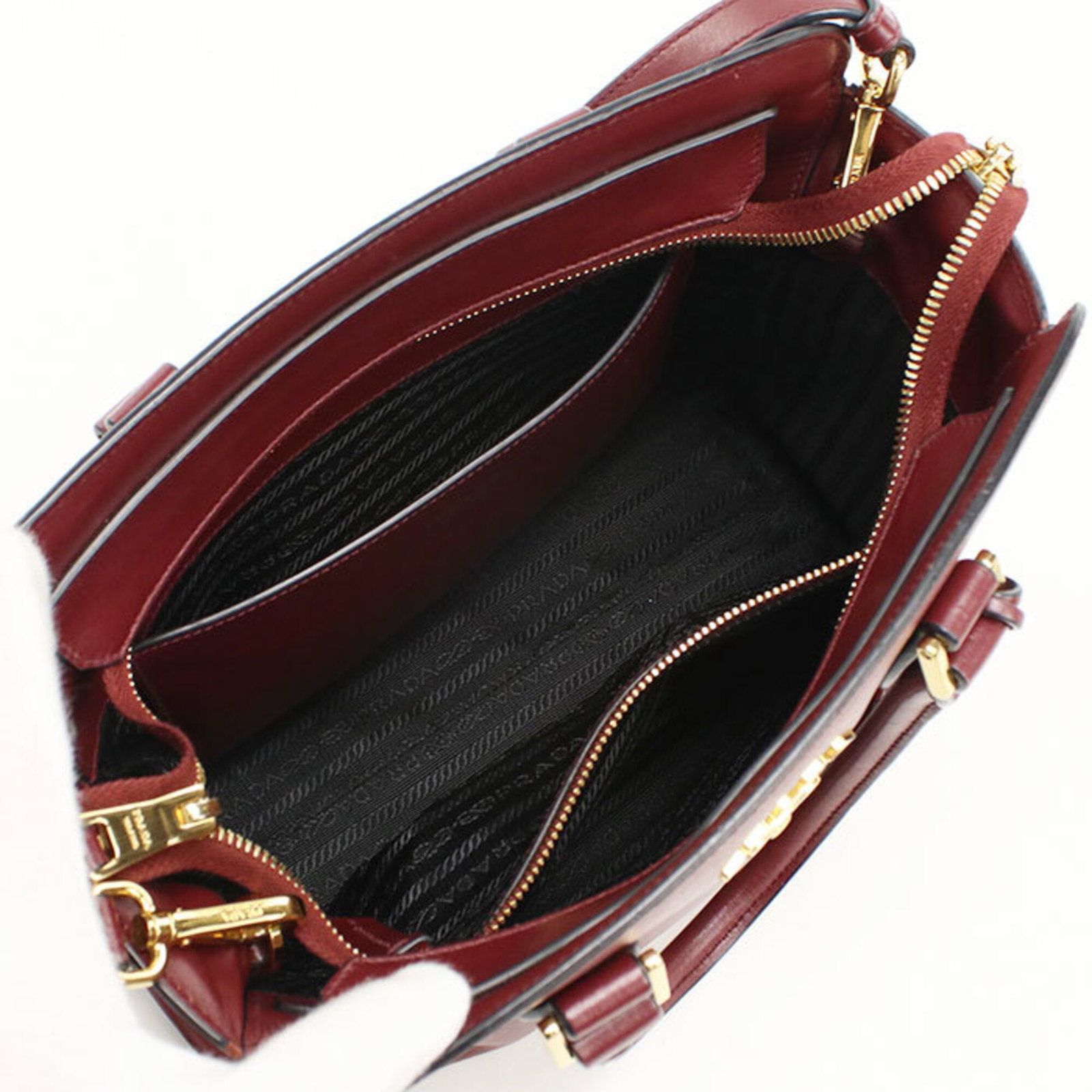 Leather Prada Tote Bag - 3