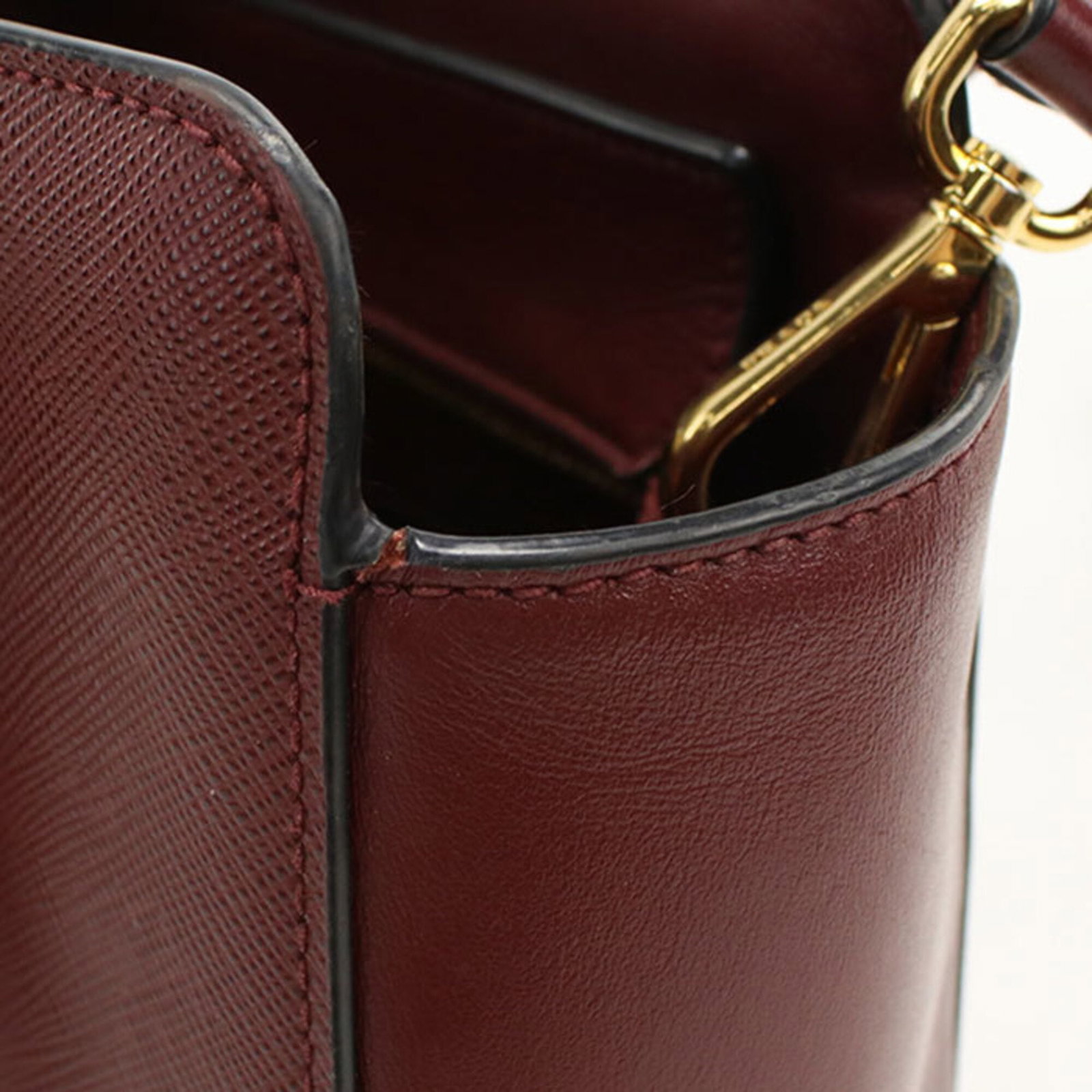 Leather Prada Tote Bag - 6