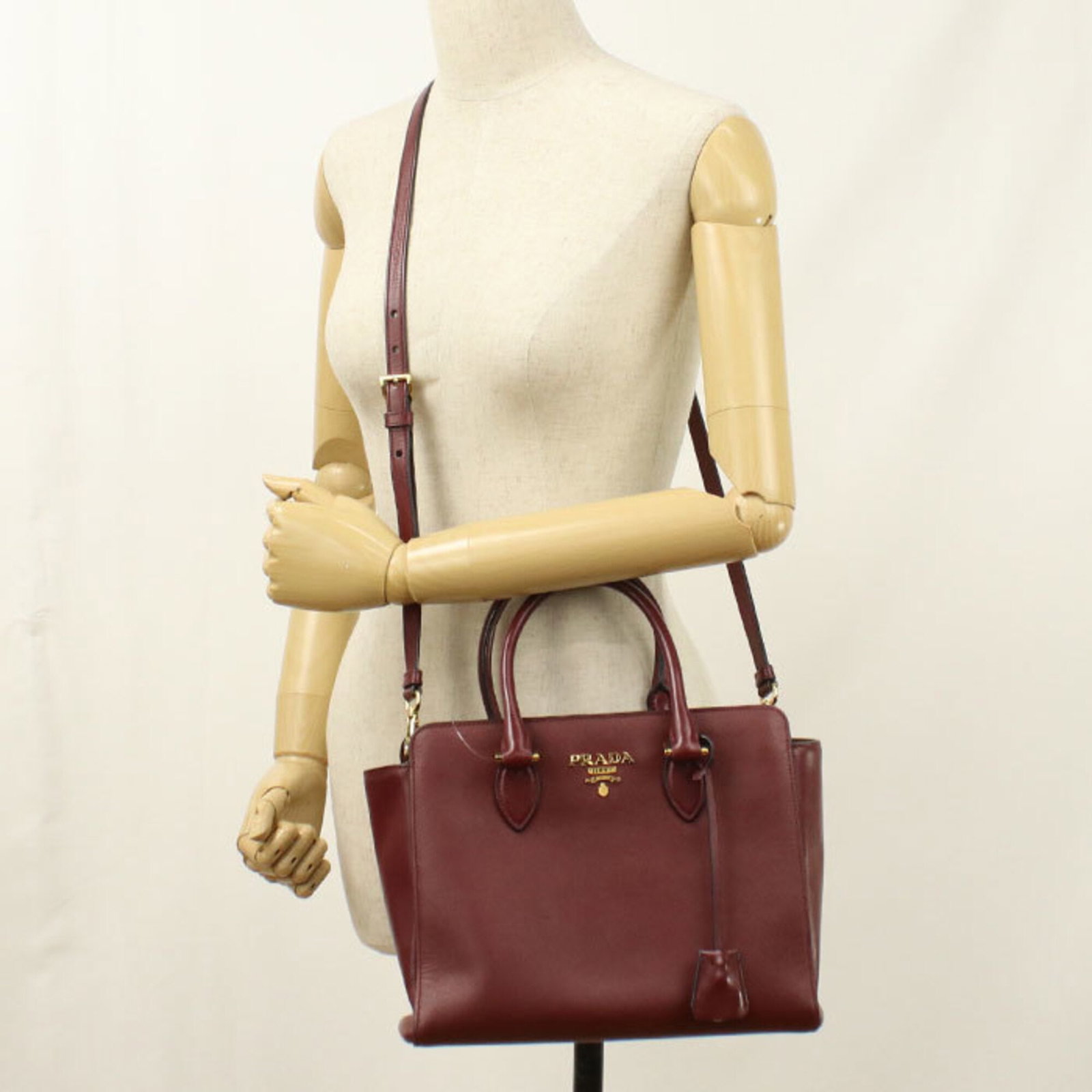 Leather Prada Tote Bag - 8