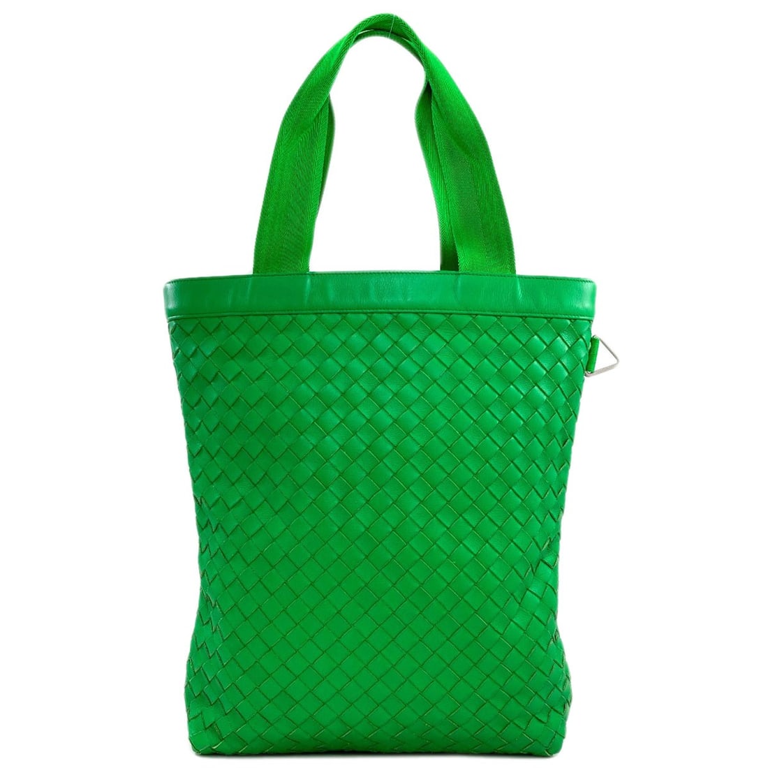 Tote Bag Calf Intrecciato Veneta Bottega: Tote Bag Calf Intrecciato Veneta Bottega Tote Bag Calf Intrecciato Veneta Bottega is made from Calf material and features a green exterior color. The iconic Intrecciato Veneta design adds a touch of