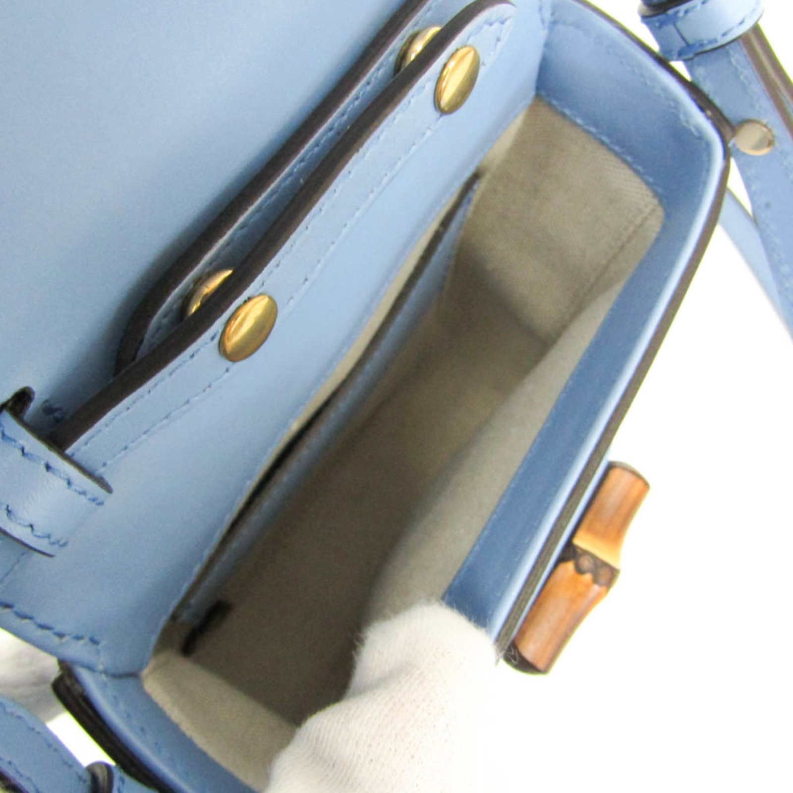 Shoulder Handbag Leather Backpack Gucci - 4