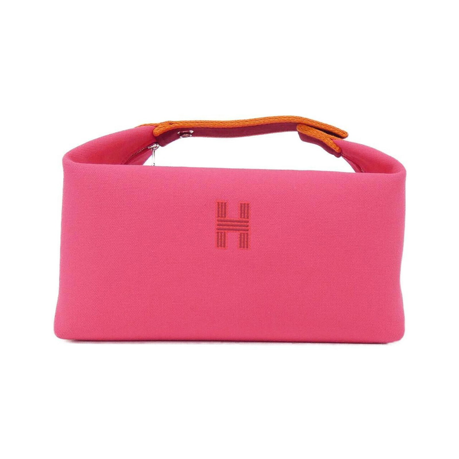 Handbag Canvas: Handbag Canvas Canvas handbag from a well-known luxury brand, featuring a silver hardware finish and a durable canvas material. Measuring 21cm x 25cm x 14cm, this compact bag is designed to be a