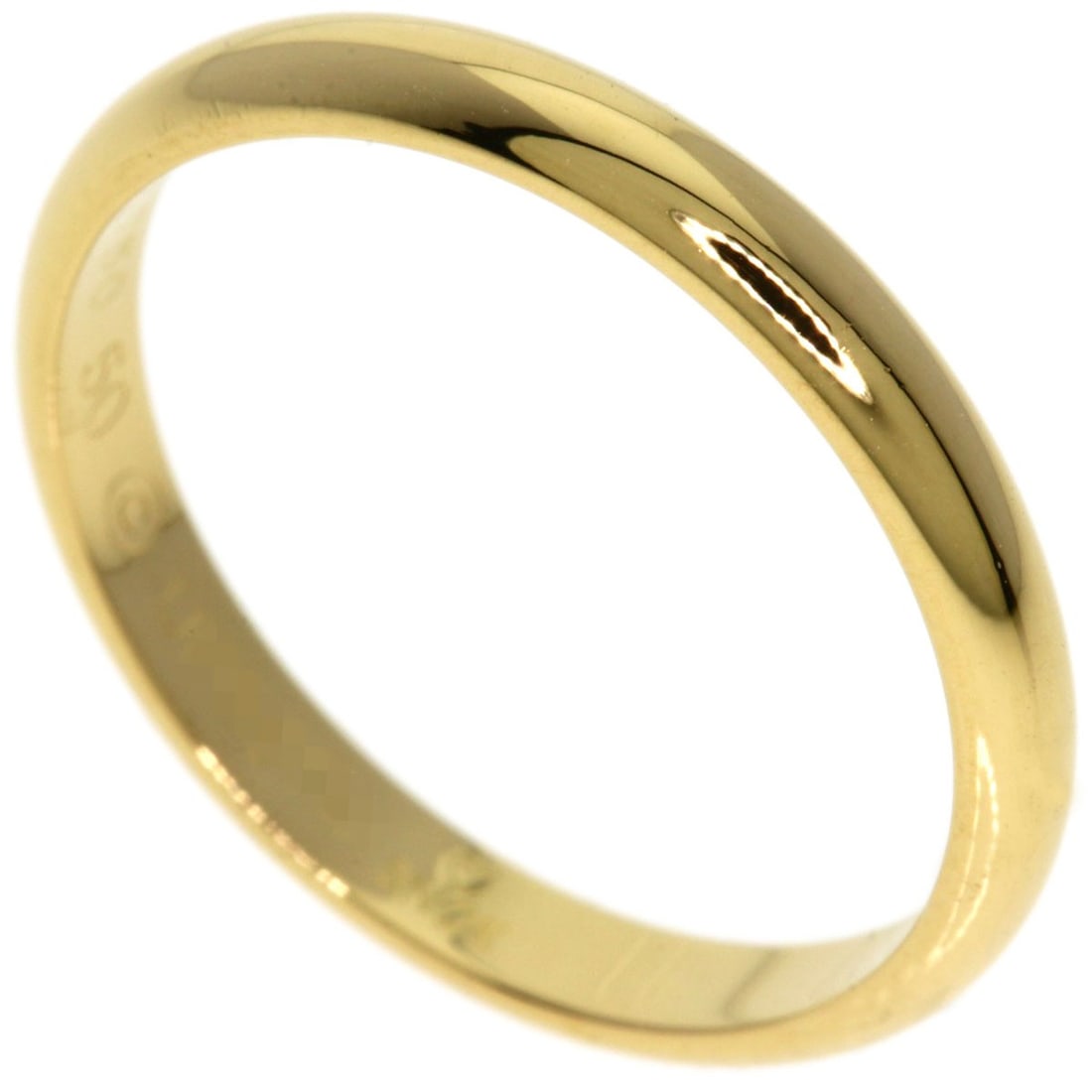Cartier 50 Ring K18 Yellow Gold: Cartier 50 Ring K18 Yellow Gold Cartier 50 Ring in 18K Yellow Gold features a sleek design with no main stone, making it a versatile accessory for everyday wear. The open ring closure allows for a