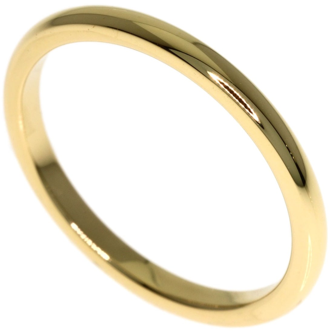 Yellow Gold Tiffany K18 Ring Wedding: Yellow Gold Tiffany K18 Ring Wedding K18 Yellow Gold Tiffany Ring in Excellent Condition. This stunning ring features a beautiful 18k yellow gold K18 metal, showcasing the iconic Tiffany & Co. style. 