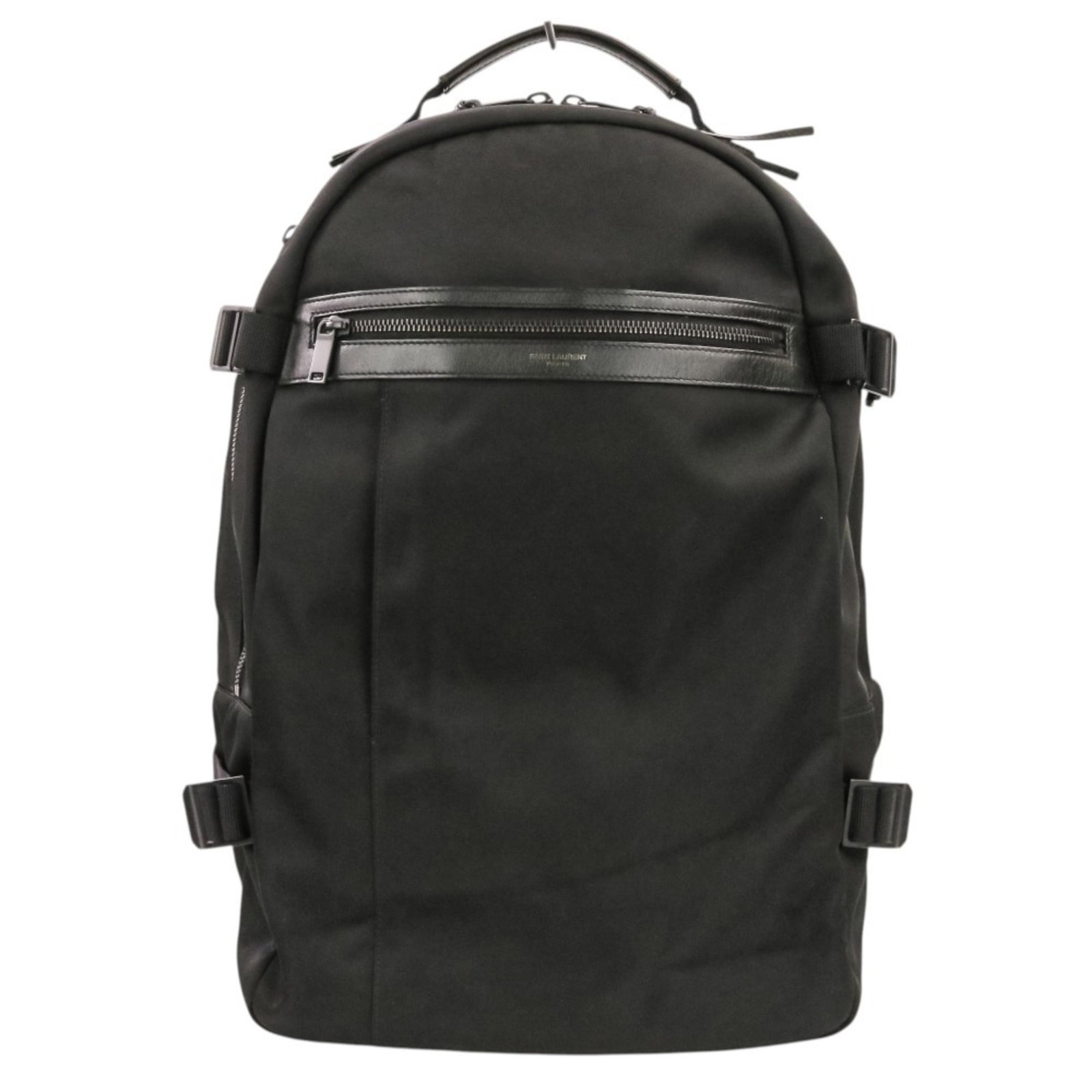 Saint Laurent Yves Backpack: Saint Laurent Yves Backpack Black Saint Laurent Yves Backpack. This sleek backpack features a 44cm x 29cm x 15cm size and adjustable 63cm strap length, making it a versatile and practical accessory.