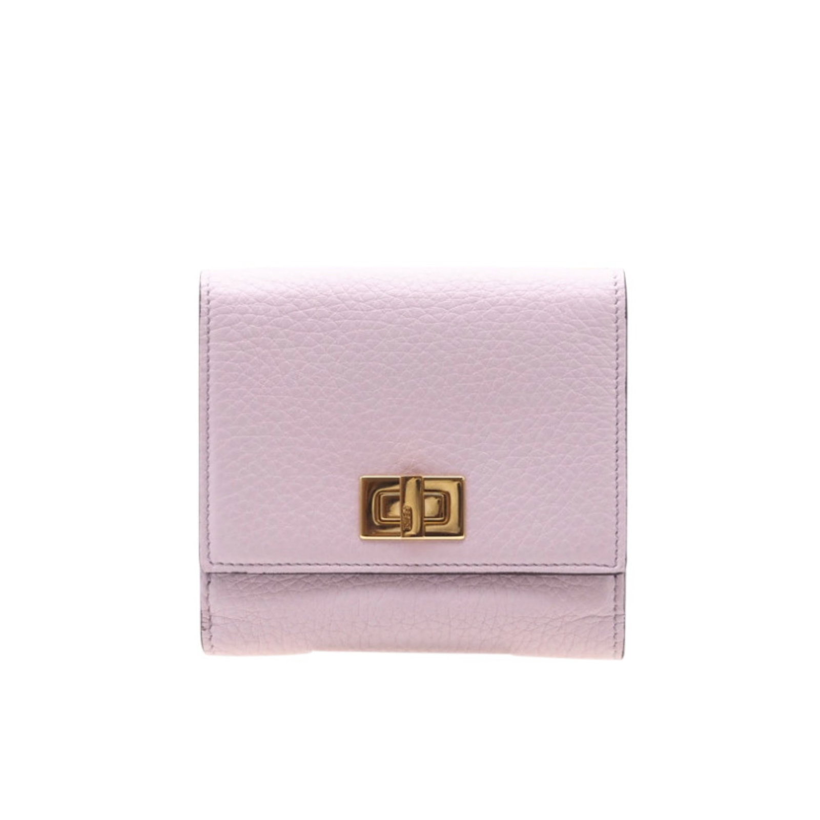 Fendi Wallet (Bi-Fold) Leather: Fendi Wallet (Bi-Fold) Leather Pink Fendi bi-fold leather wallet with precise measurements and elegant design. Made from high-quality leather, this wallet features a classic bi-fold style that suits a