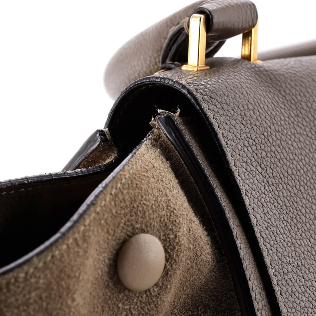 Trapeze Small Leather Celine Bag - 6