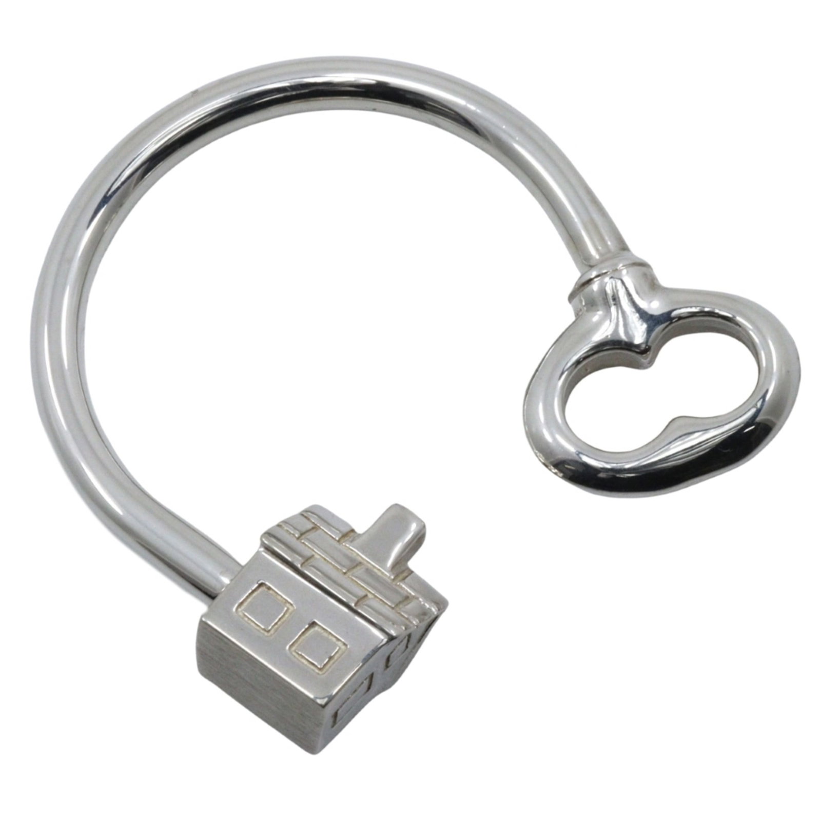 Tiffany Keyring Silver 925: Tiffany Keyring Silver 925 Silver 925 Tiffany Keyring, a sleek and elegant accessory, boasts a sturdy 3.5cm x 3.5cm design with a 7.00mm thickness, making it a compact yet substantial keychain.