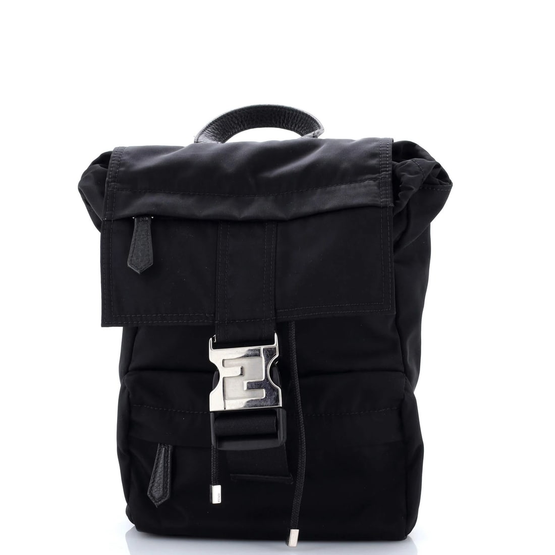 Fendi Nylon Backpack Small: Fendi Nylon Backpack Small Small Fendi Nylon Backpack in Black. This Fendi Nylon Backpack features a classic design with a small size, perfect for daily use. With its durable nylon exterior and interi