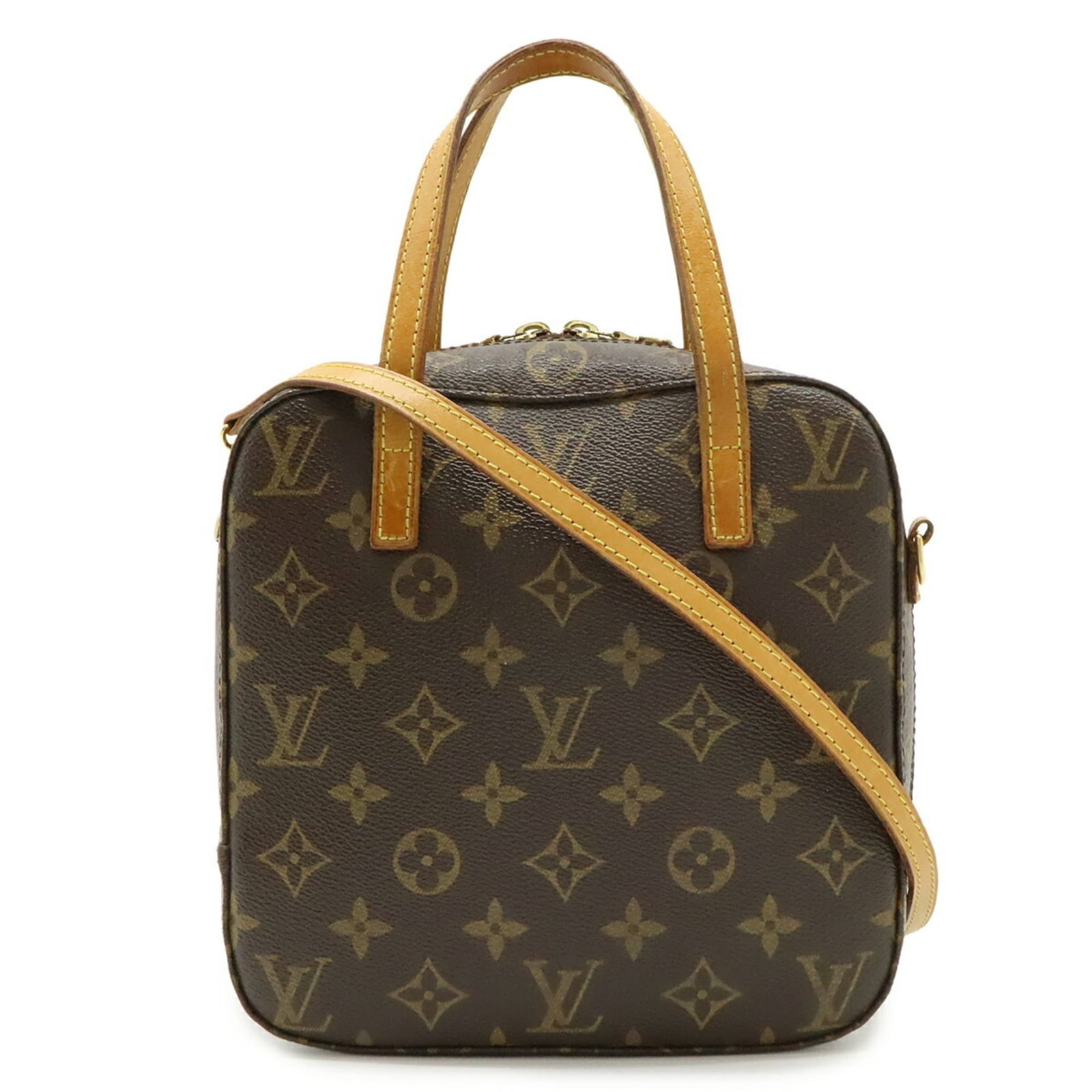 Monogram Louis Vuitton Handbag Shoulder: Monogram Louis Vuitton Handbag Shoulder The Monogram Louis Vuitton Handbag Shoulder is a stylish and compact bag featuring the iconic Monogram pattern in brown, Galle, and white. Measuring 20cm x