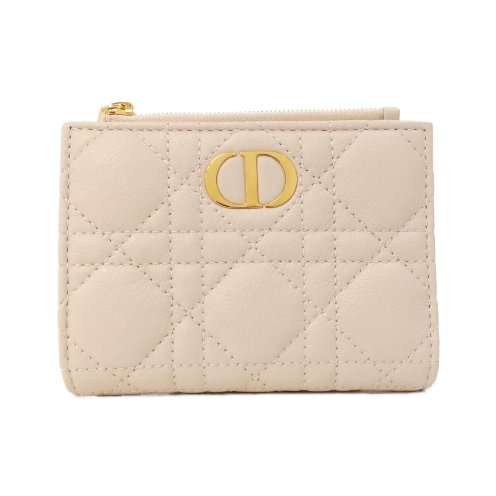 Dior Christian Wallet Leather Bi: Dior Christian Wallet Leather Bi Pink Calfskin Leather Bi-Fold Wallet from Dior Christian. This elegant wallet boasts a sophisticated pink color and features a bi-fold design, perfect for everyday