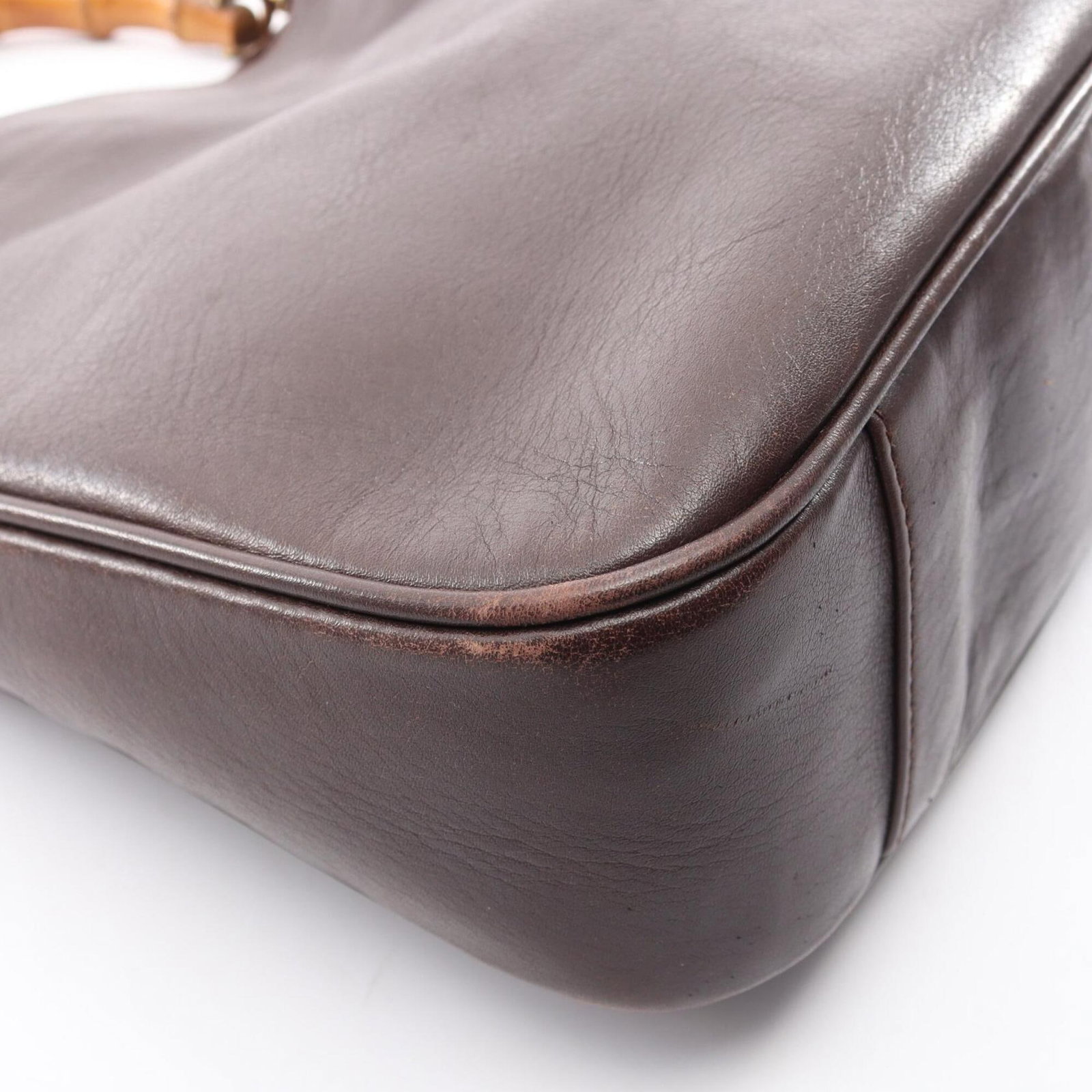Handbag Leather Gucci - 5