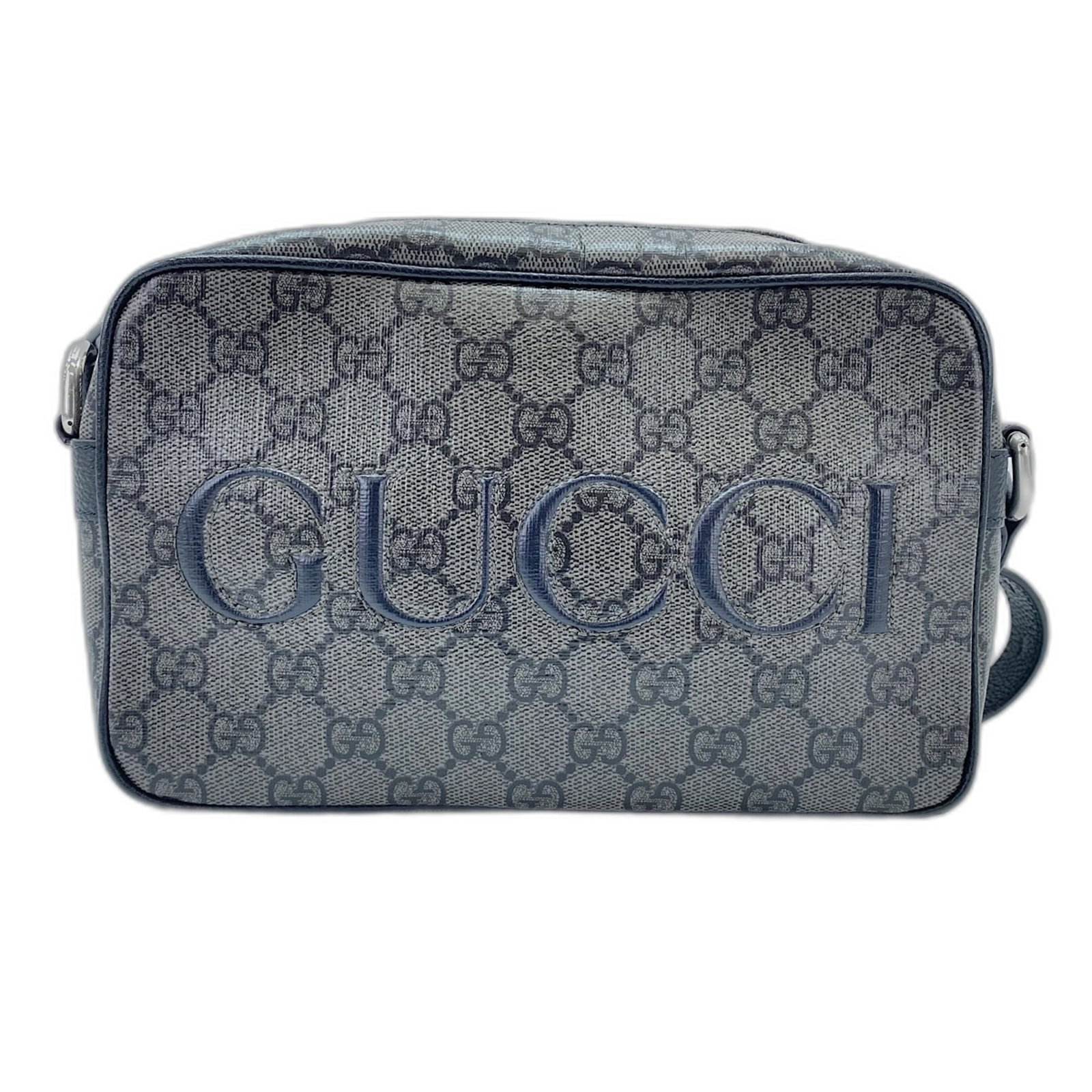 Gucci Supreme Gg Bag Shoulder: Gucci Supreme Gg Bag Shoulder The Gucci Supreme Gg Bag Shoulder boasts a striking gray color and a sleek, modern design. Measuring 14cm x 22cm x 6cm, this stylish shoulder bag is perfect for adding a