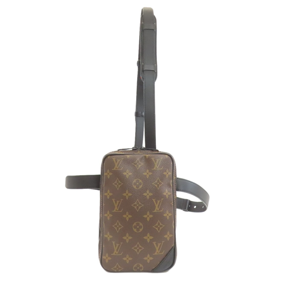 Louis Vuitton M44428 Monogram Canvas Hip Waist Utility Bag: Louis Vuitton M44428 Monogram Canvas Hip Waist Utility Bag Monogram canvas exterior adds a touch of classic luxury to this brown hip waist utility bag. The bag's design features a hip waist style,